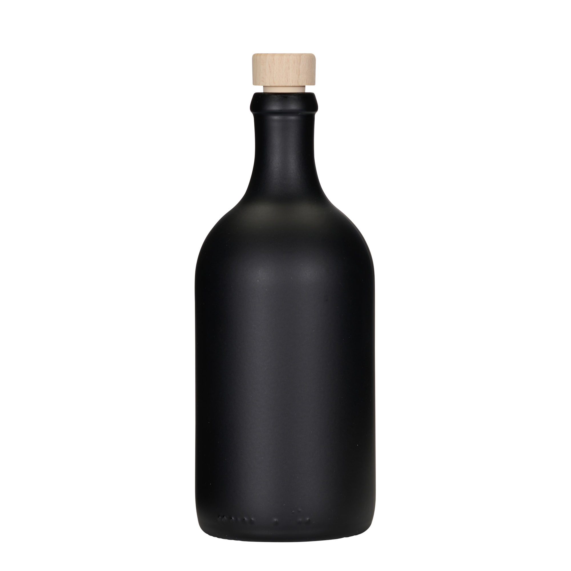 500 ml glass bottle 'Ginevra Leggera', black, opening: cork 500 ml glass bottle 'Ginevra Leggera', black, opening: cork