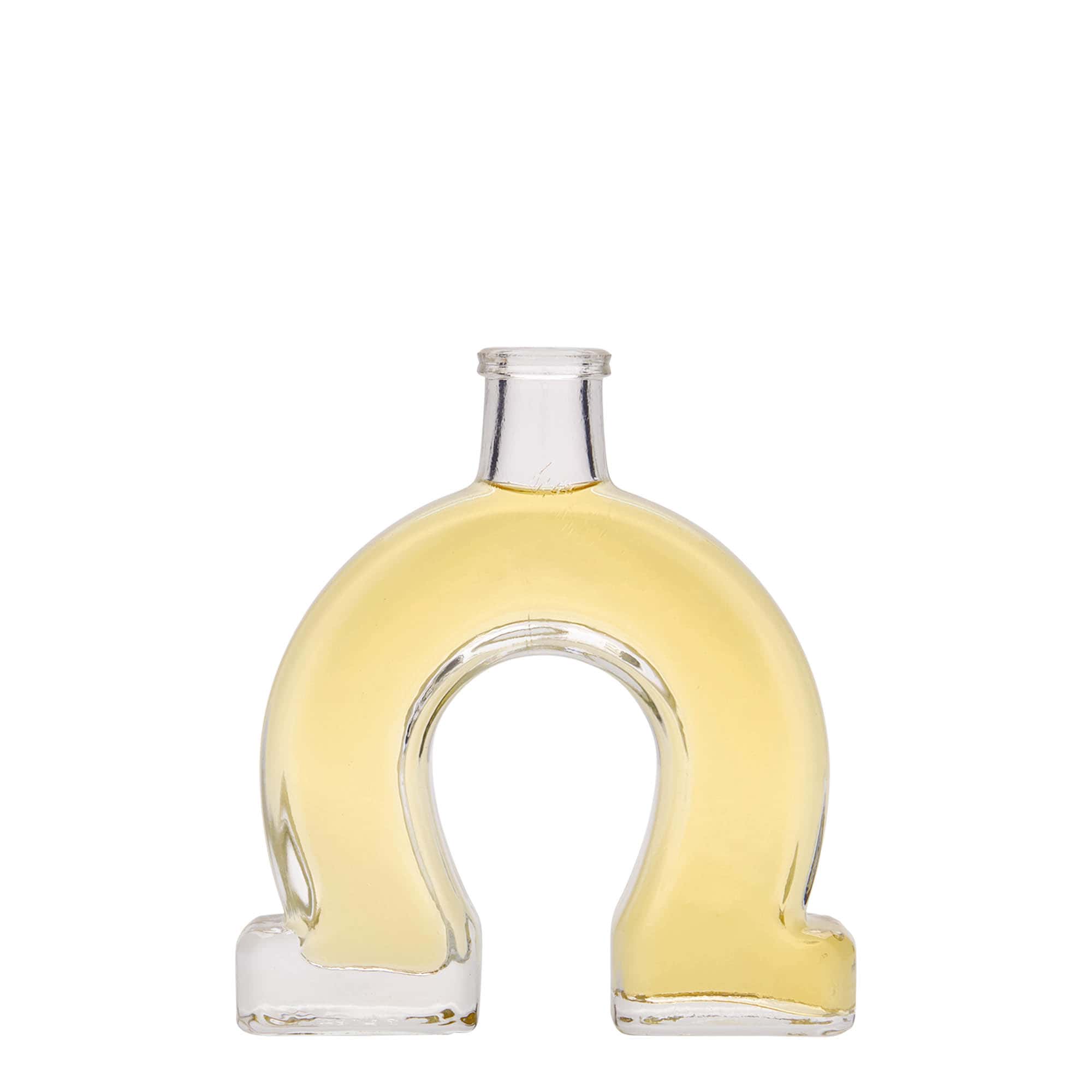 100 ml glass bottle 'Horseshoe', opening: cork 100 ml glass bottle 'Horseshoe', opening: cork