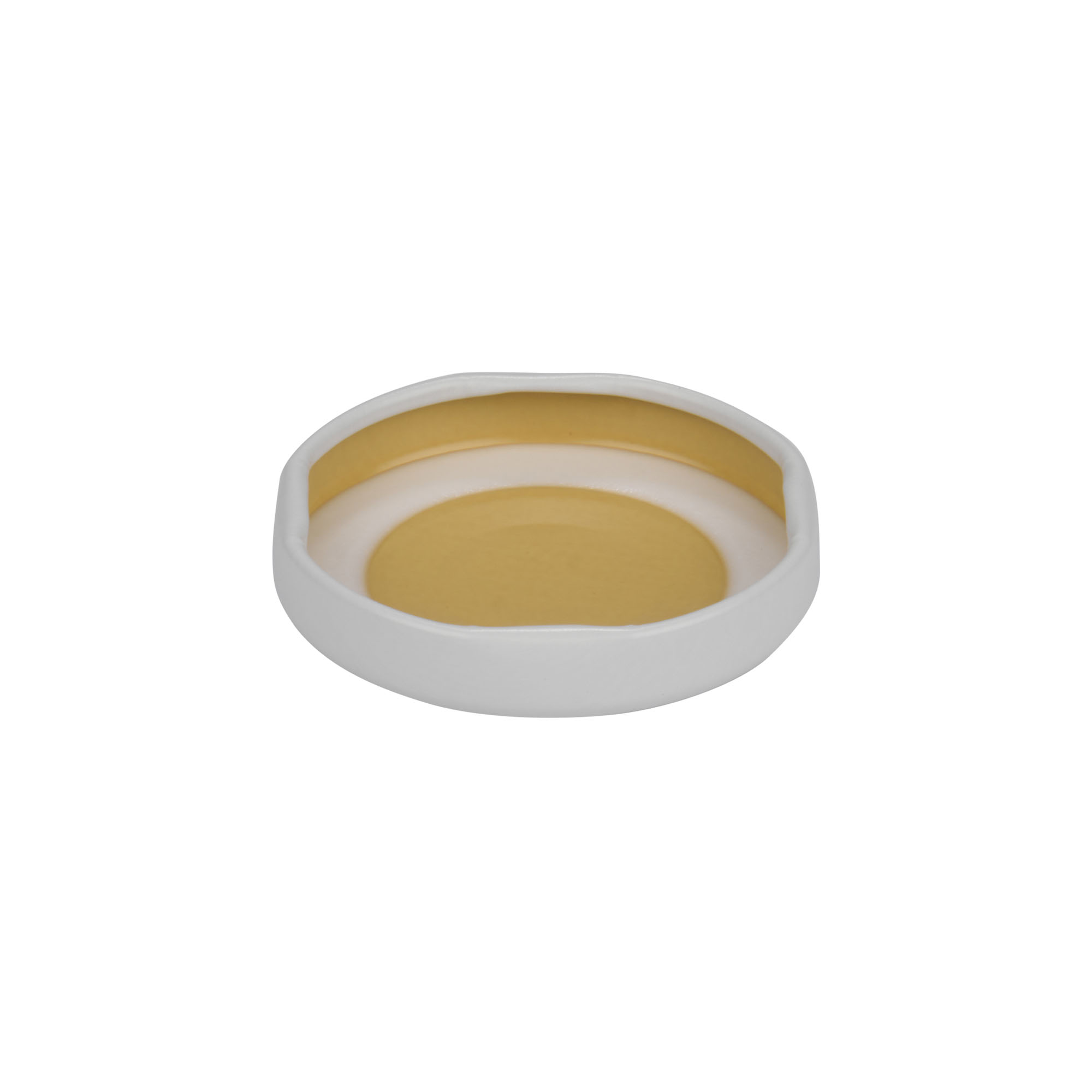 Twist-off lid, tinplate, white, for opening: TO 43 Twist-off lid, tinplate, white, for opening: TO 43
