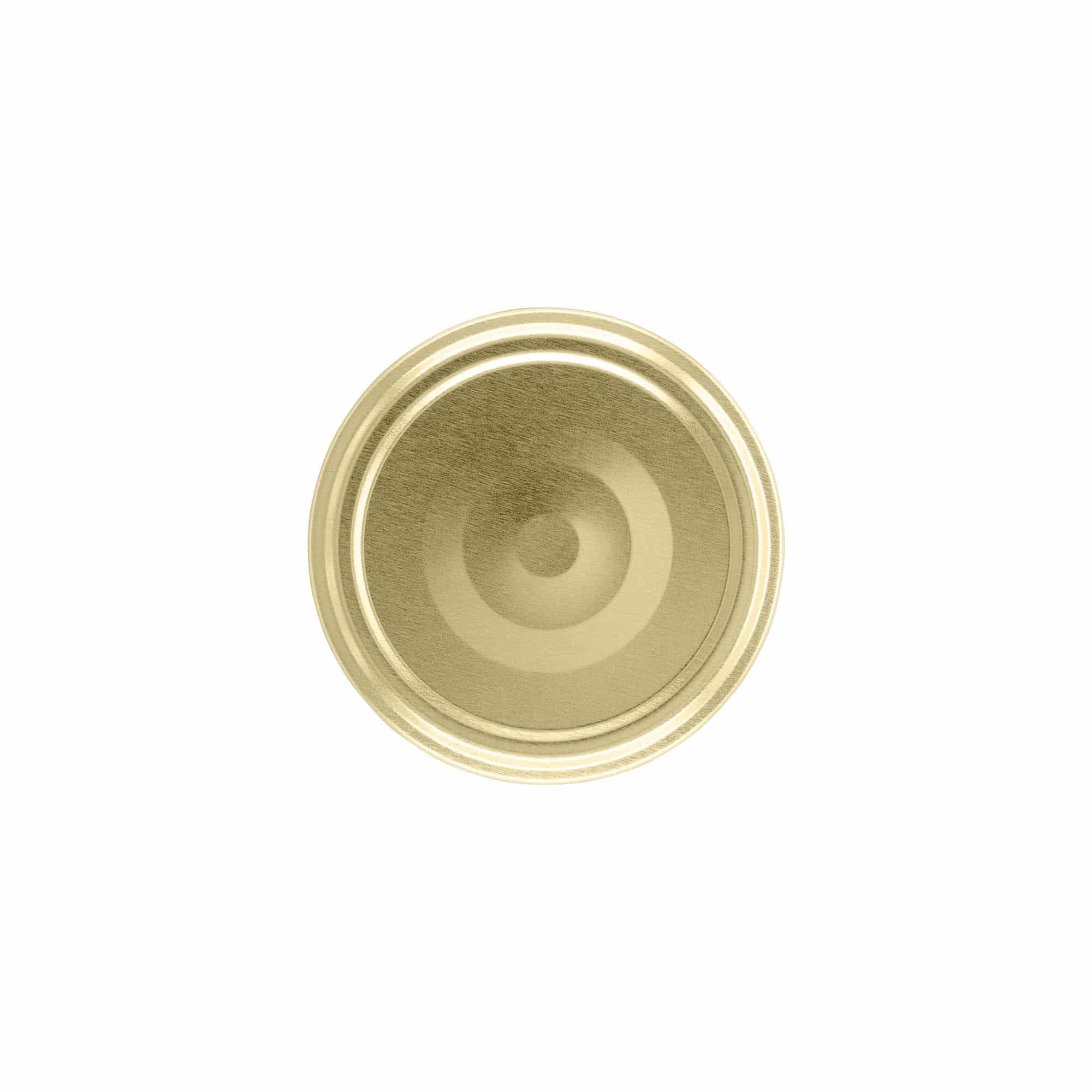 Twist-off lid, tinplate, sterilizable, gold, for opening: TO 66