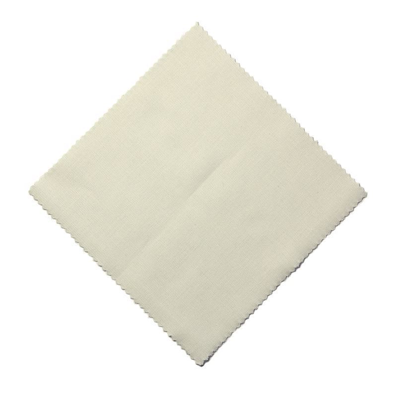 Fabric jar cover 15x15, square, textile, cream, for opening: TO58-TO82