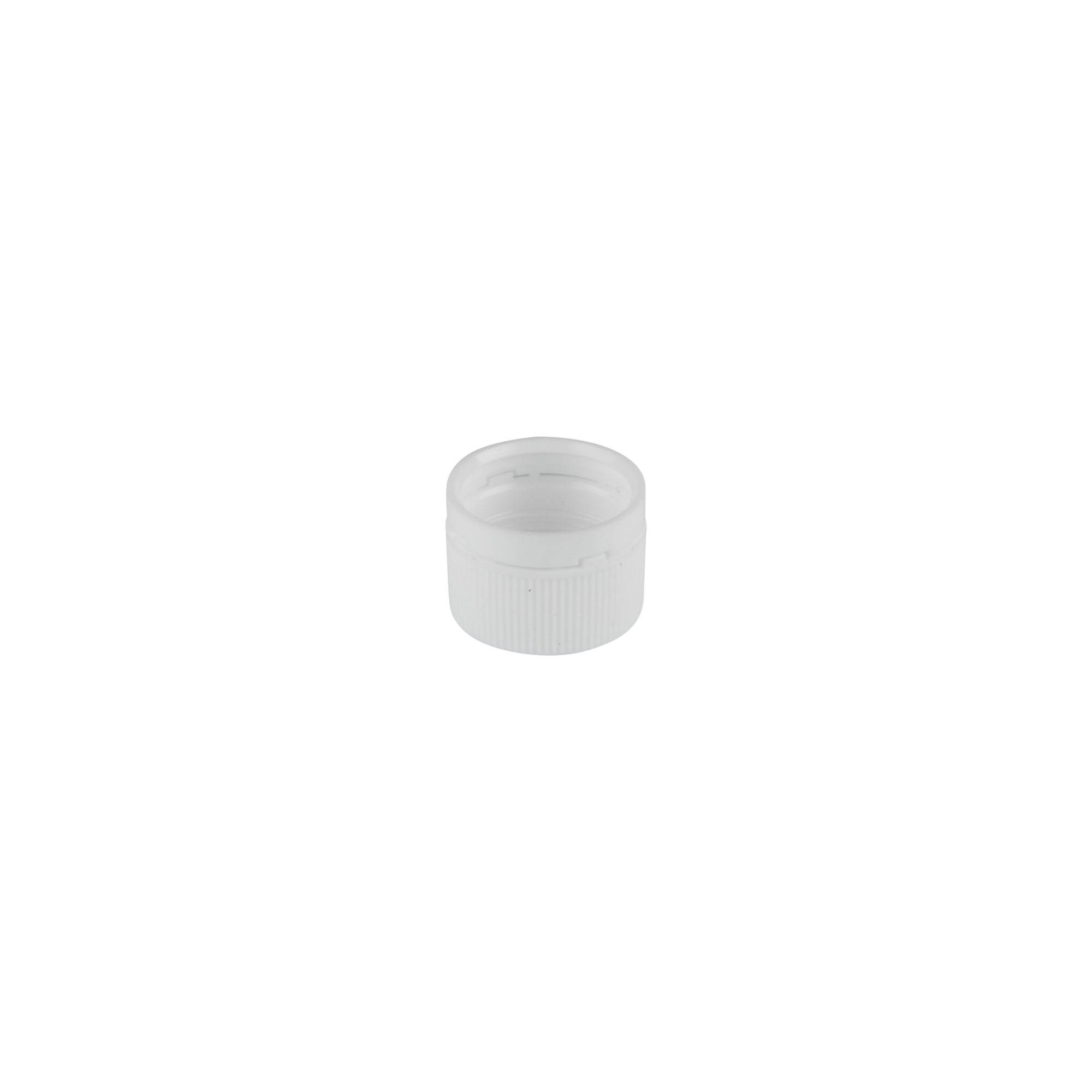 Screw cap for PET tubes, plastic, white