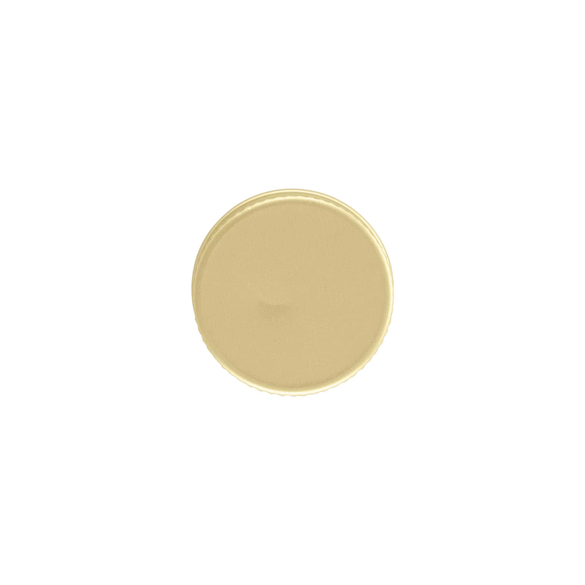 Screw cap, metal, gold, for opening: PP 31.5