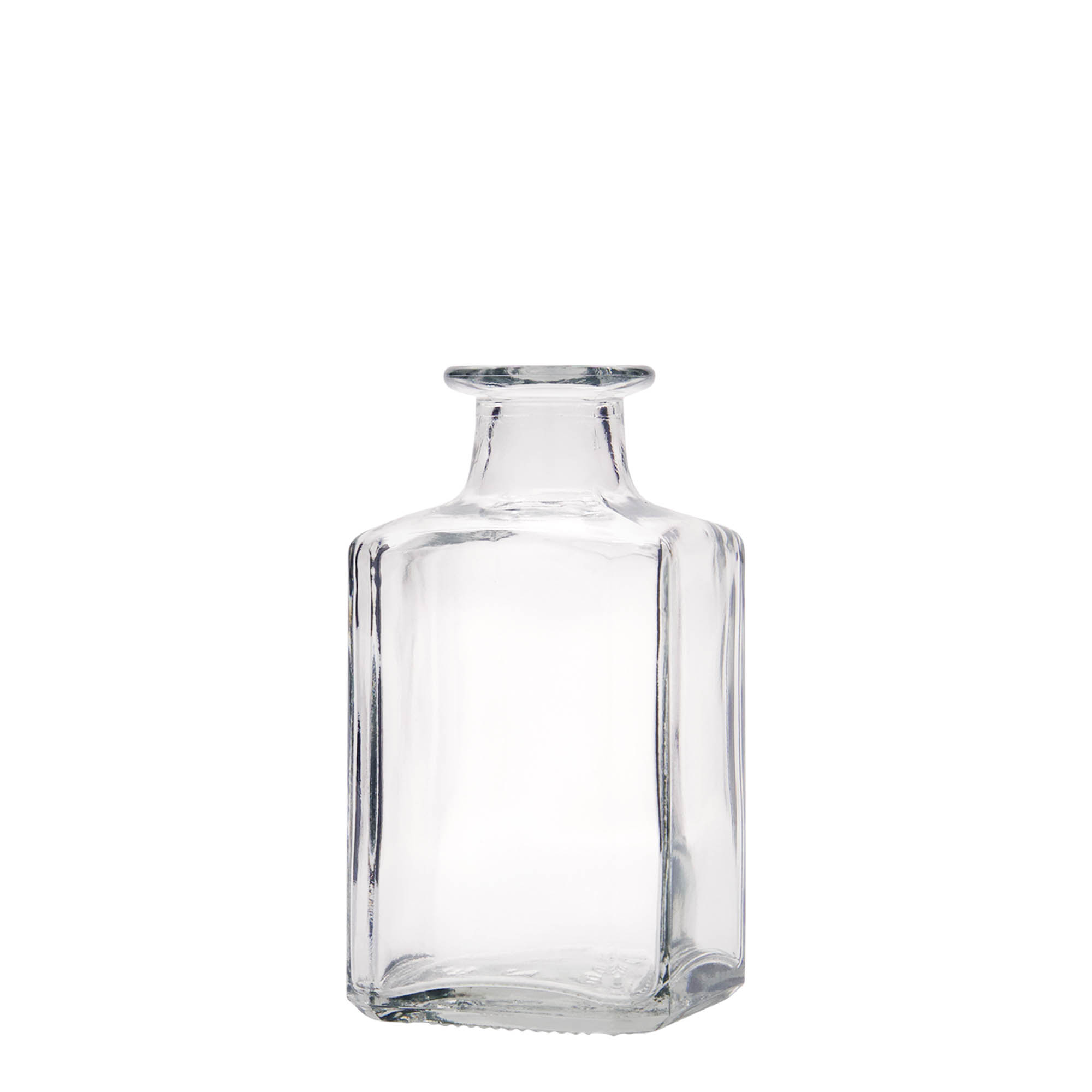 250 ml glass bottle 'Torben', square, opening: cork 250 ml glass bottle 'Torben', square, opening: cork