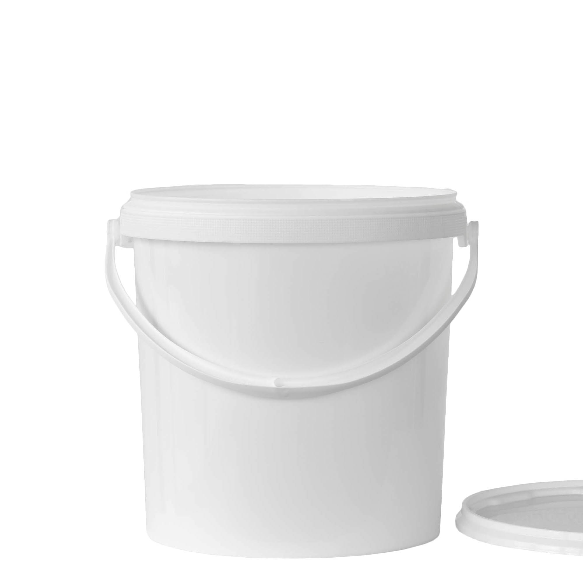 10 l bucket, PP plastic, white 10 l bucket, PP plastic, white