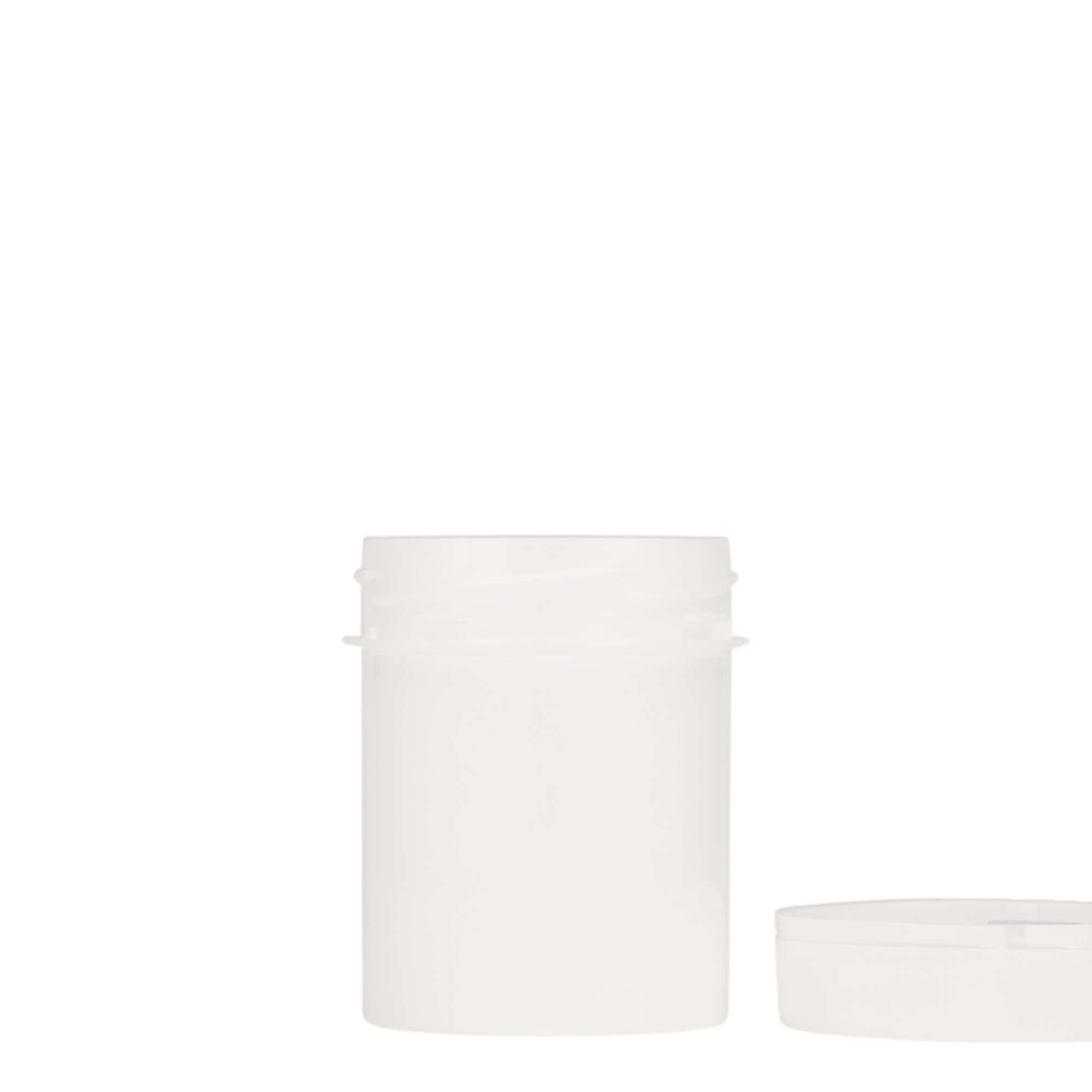 150 ml plastic container ‘Securilock’, PP, white, opening: screw cap