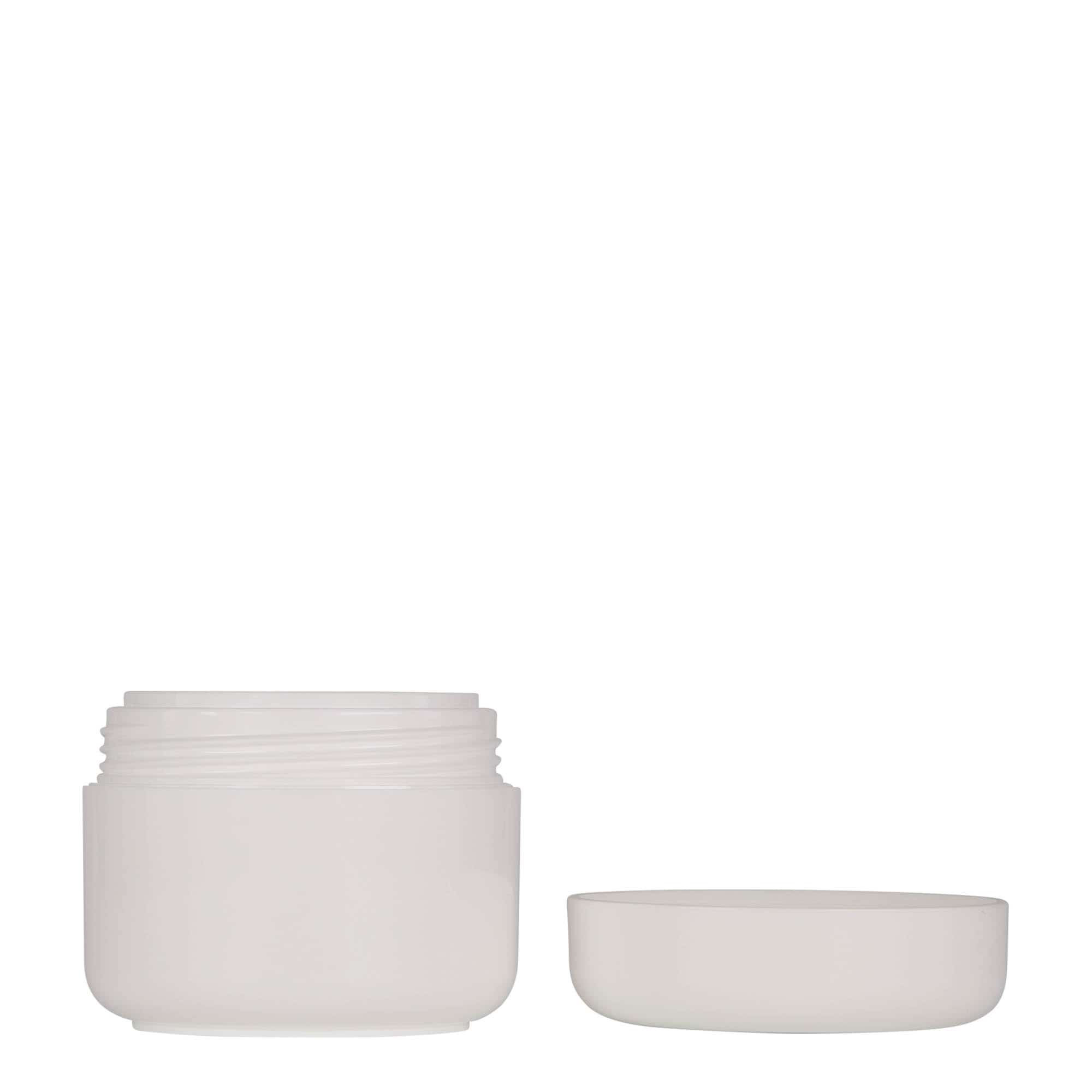 50 ml plastic jar 'Bianca', PP, white, closure: screw cap