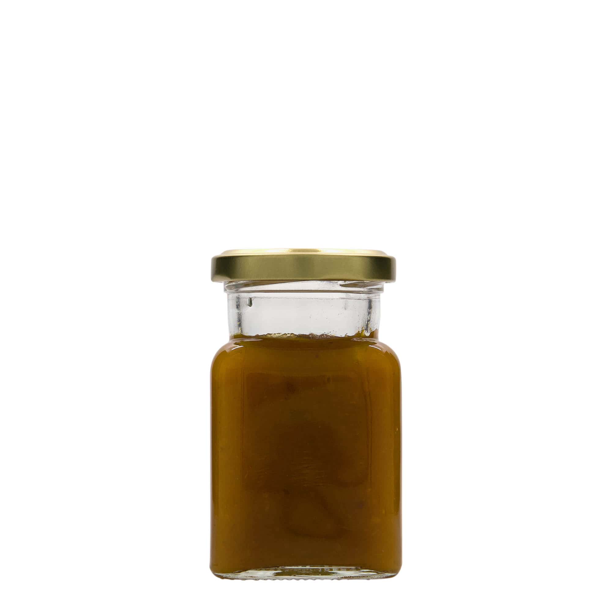 150 ml square glass, opening: twist-off (TO 53) 150 ml square glass, opening: twist-off (TO 53)