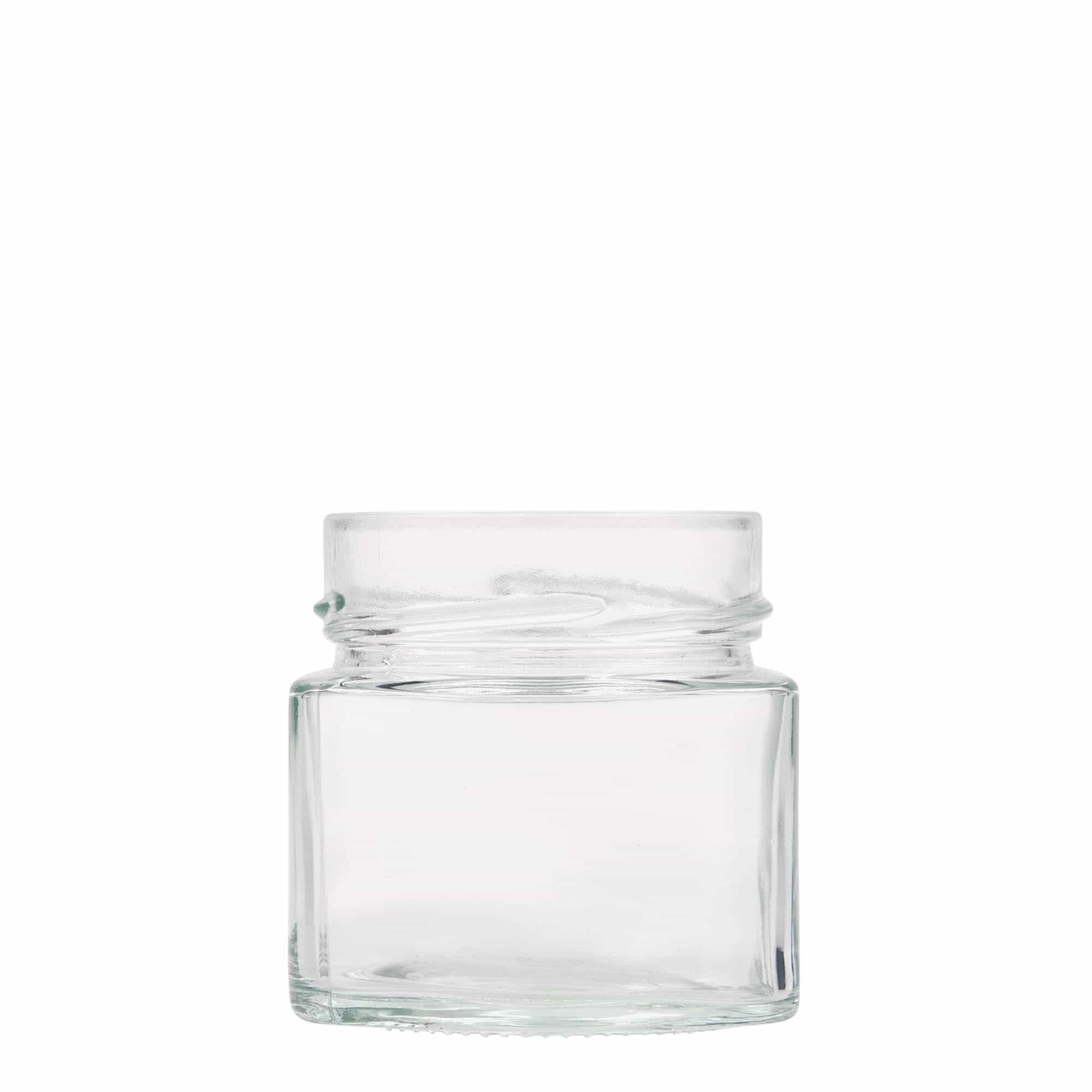 212 ml square jar 'Kimba', closure: extra deep twist off (EDTO 70)