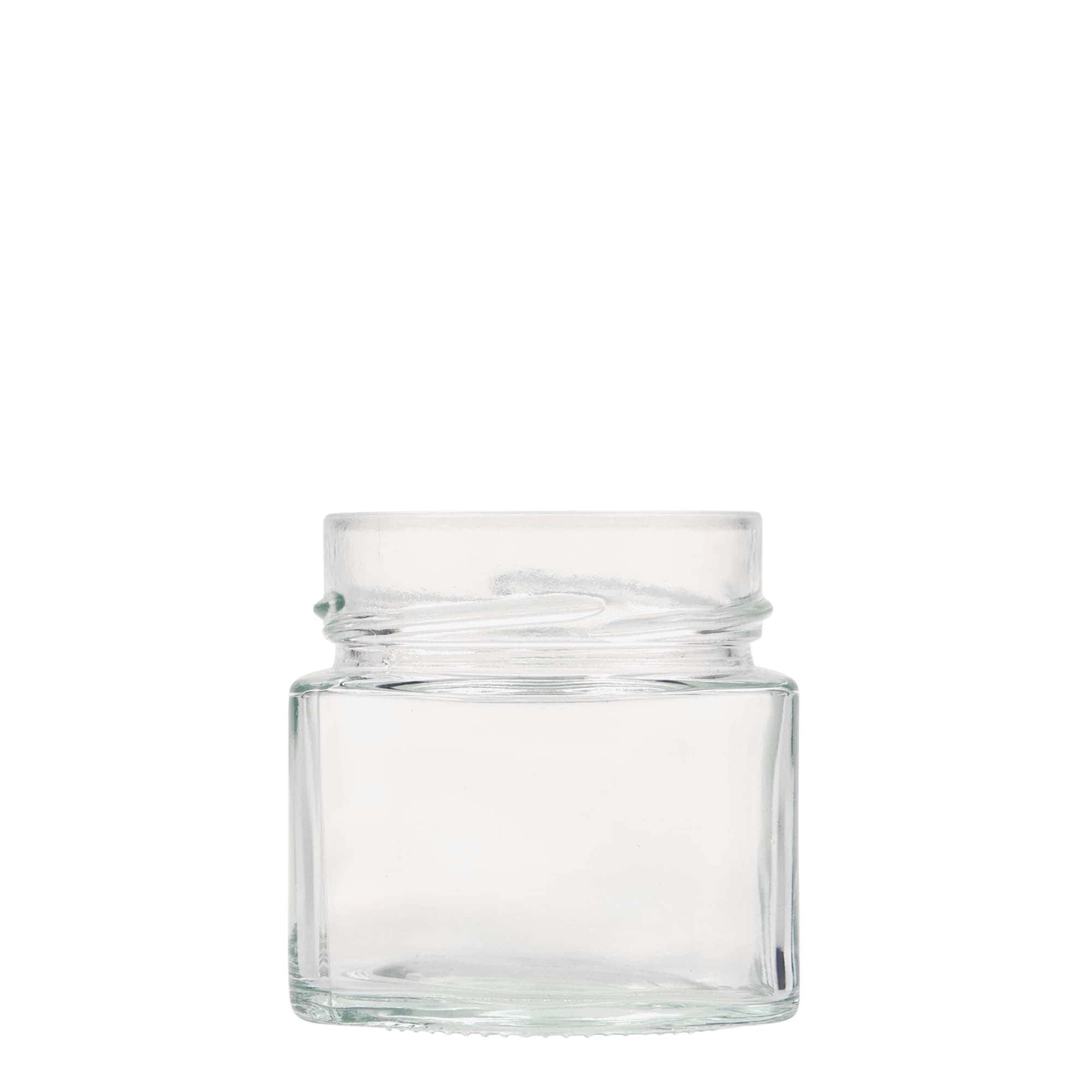 212 ml square glass ‘Kimba’, opening: Extra-Deep-Twist-off (EDTO 70)