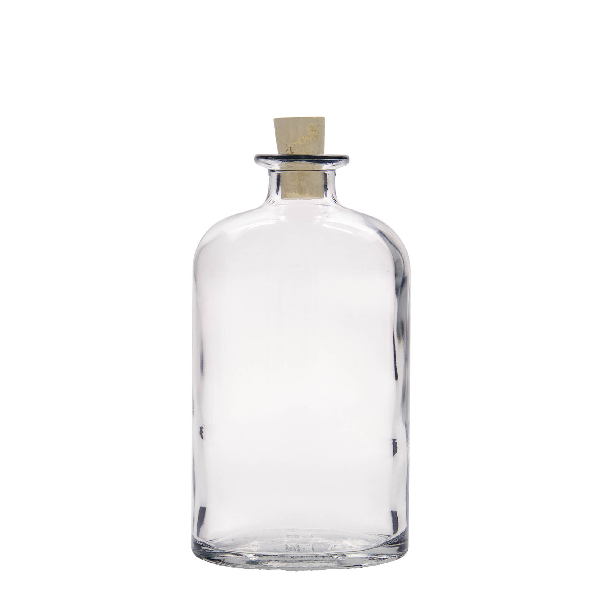 500 ml glass bottle 'Dundee', oval, opening: cork 500 ml glass bottle 'Dundee', oval, opening: cork