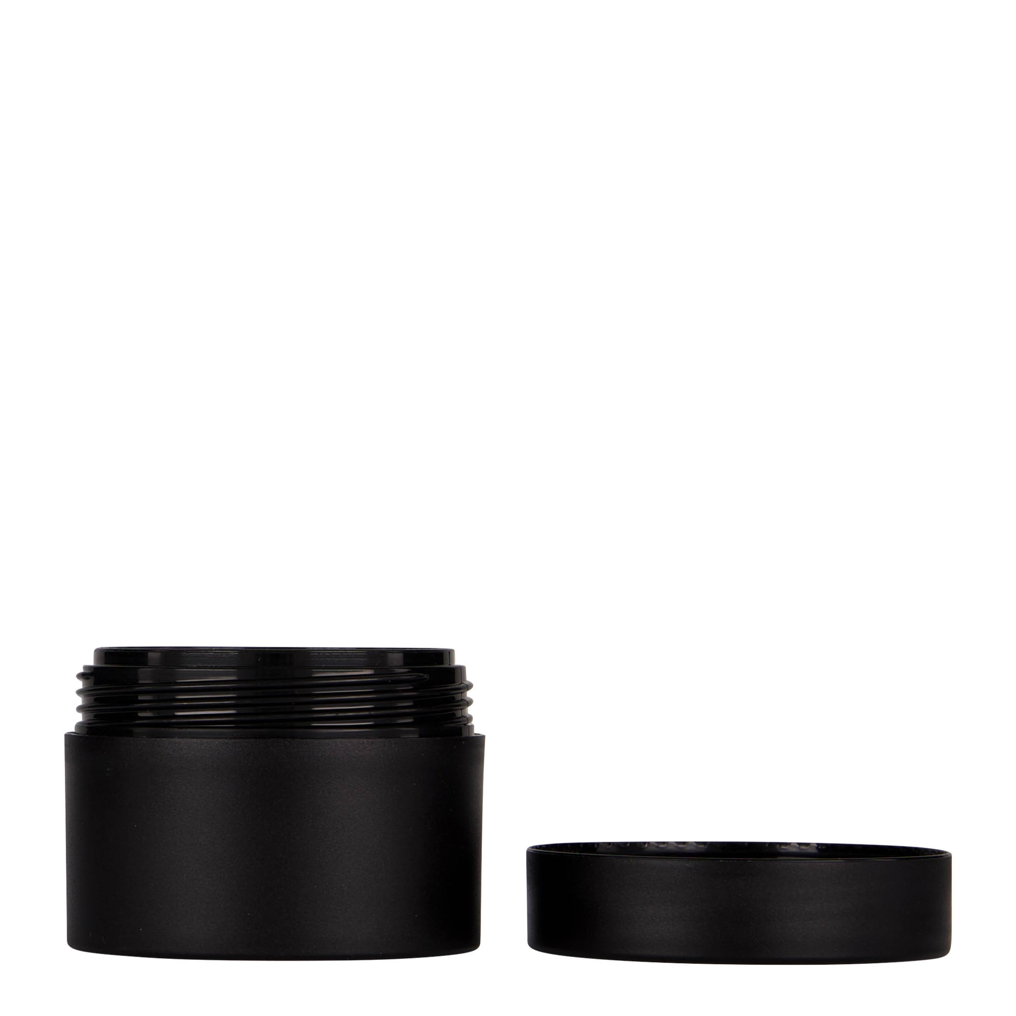 50 ml plastic jar 'Antonella', PP, black, opening: screw cap 50 ml plastic jar 'Antonella', PP, black, opening: screw cap