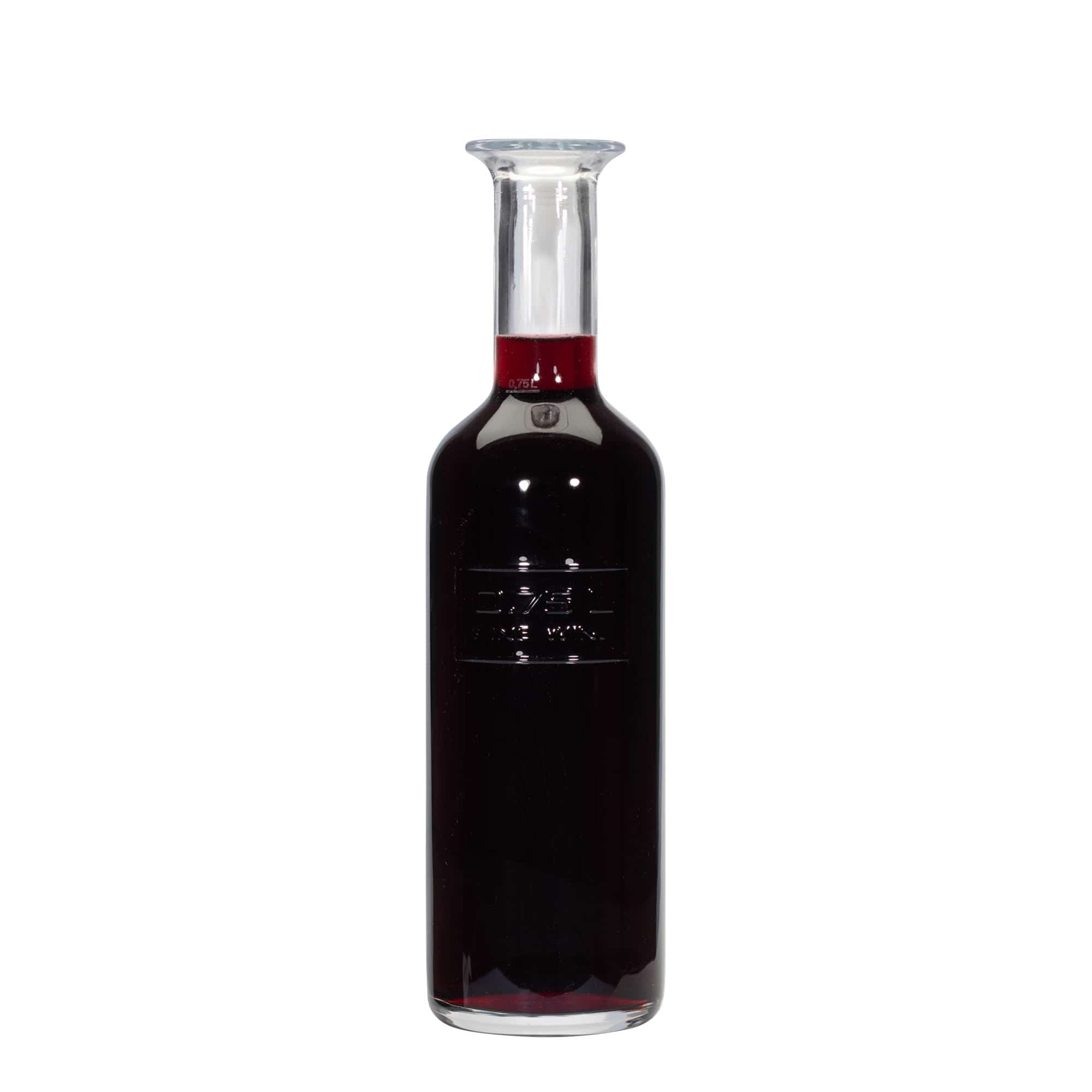 750 ml glass bottle 'Optima Fine Wine', neck: cork 750 ml glass bottle 'Optima Fine Wine', neck: cork