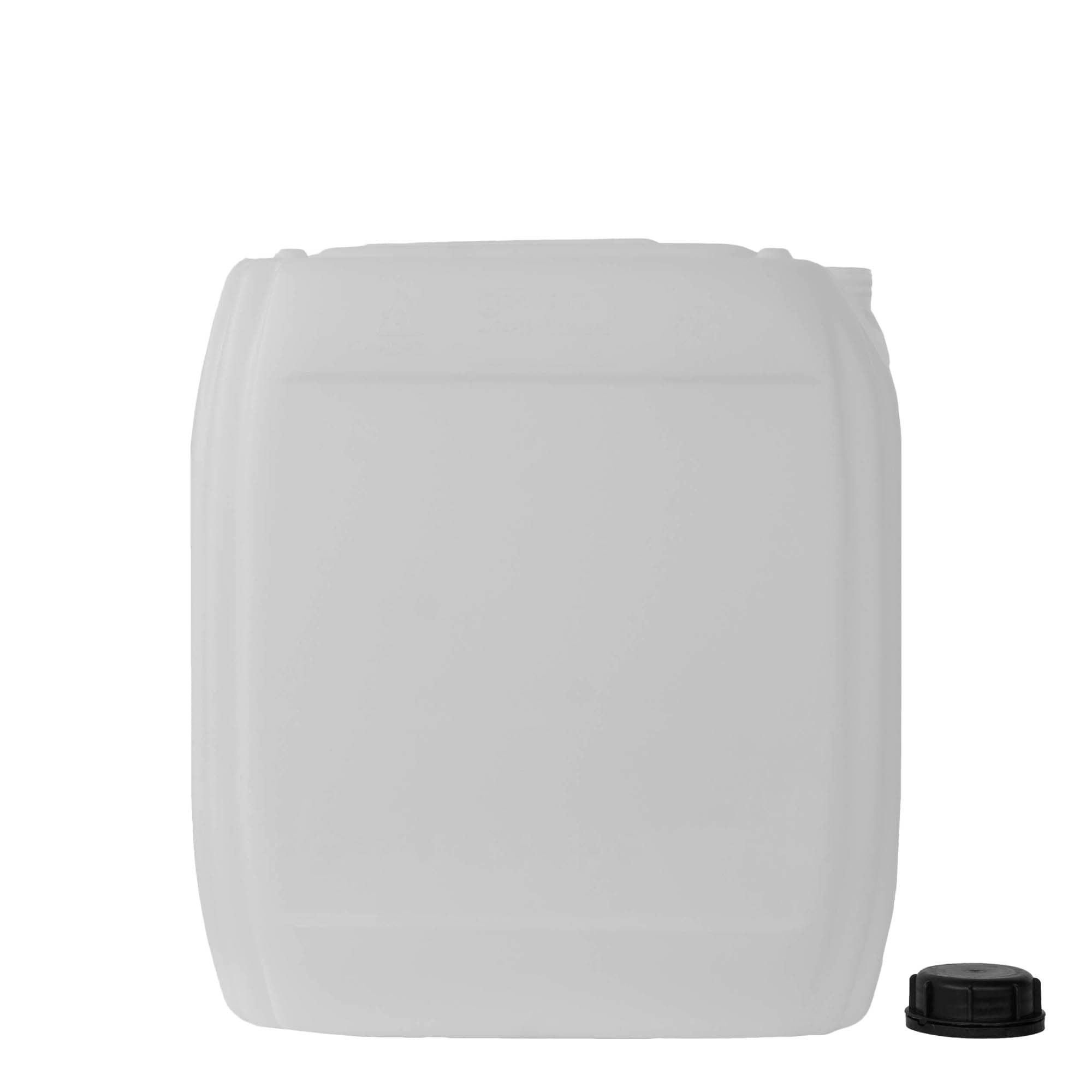 25 l canister, rectangular, HDPE plastic, natural, opening: ND 60