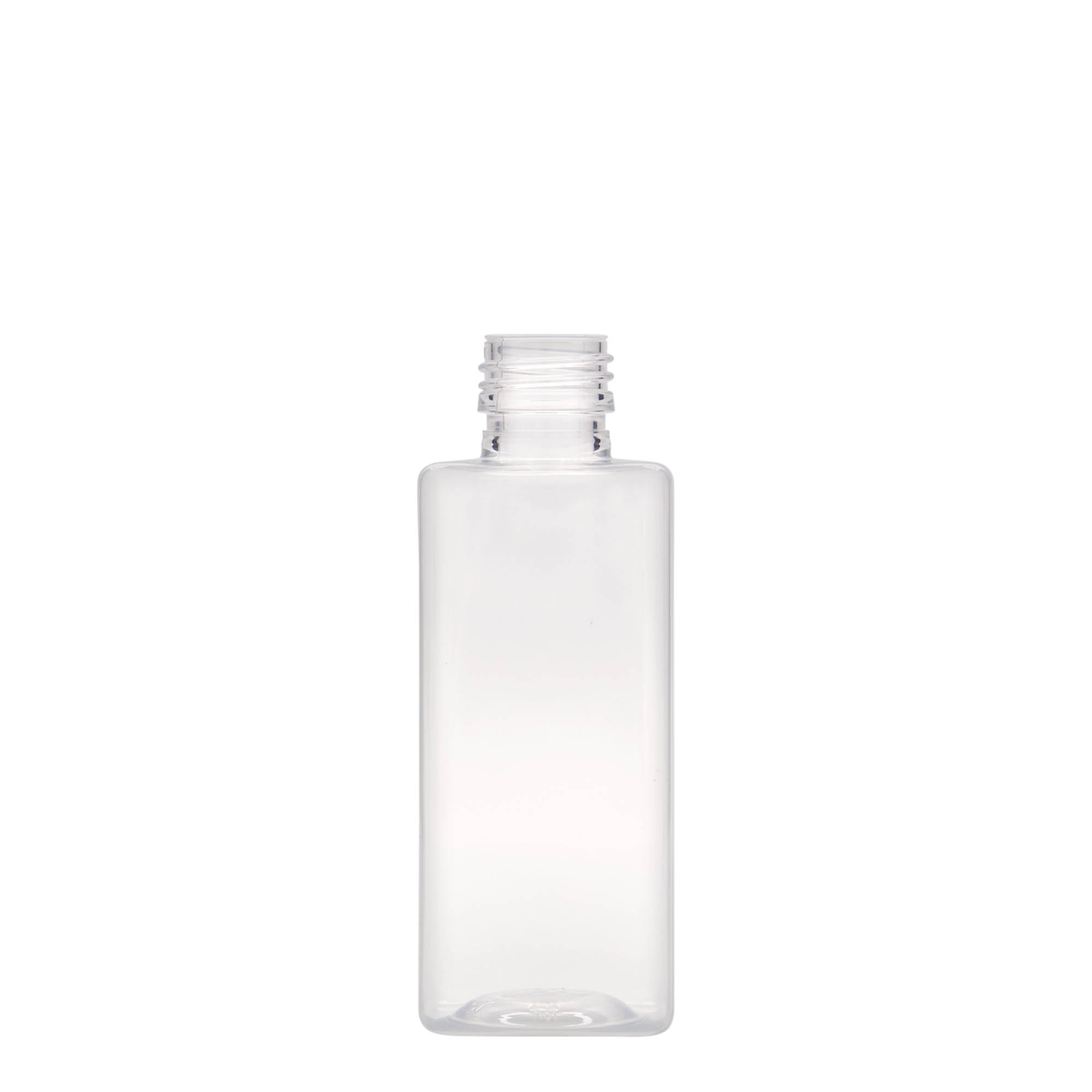 250 ml PET bottle 'Karl', square, plastic, opening: PP 28 250 ml PET bottle 'Karl', square, plastic, opening: PP 28