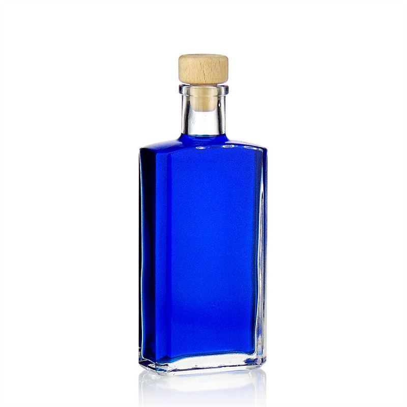 200 ml glass bottle 'Shiny', rectangular, opening: cork 200 ml glass bottle 'Shiny', rectangular, opening: cork