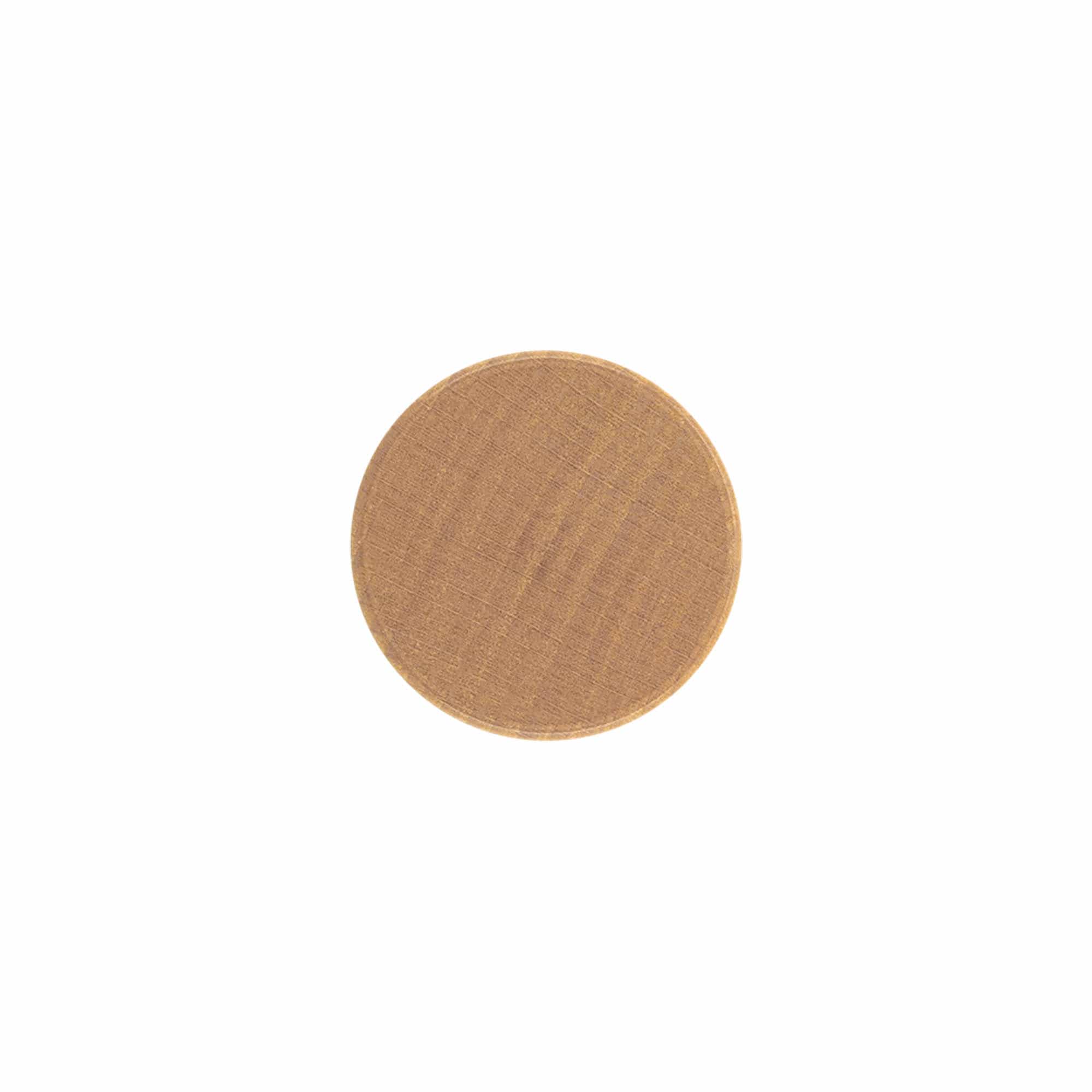 Screw cap, metal-wood, wood-coloured, for opening: PP 28