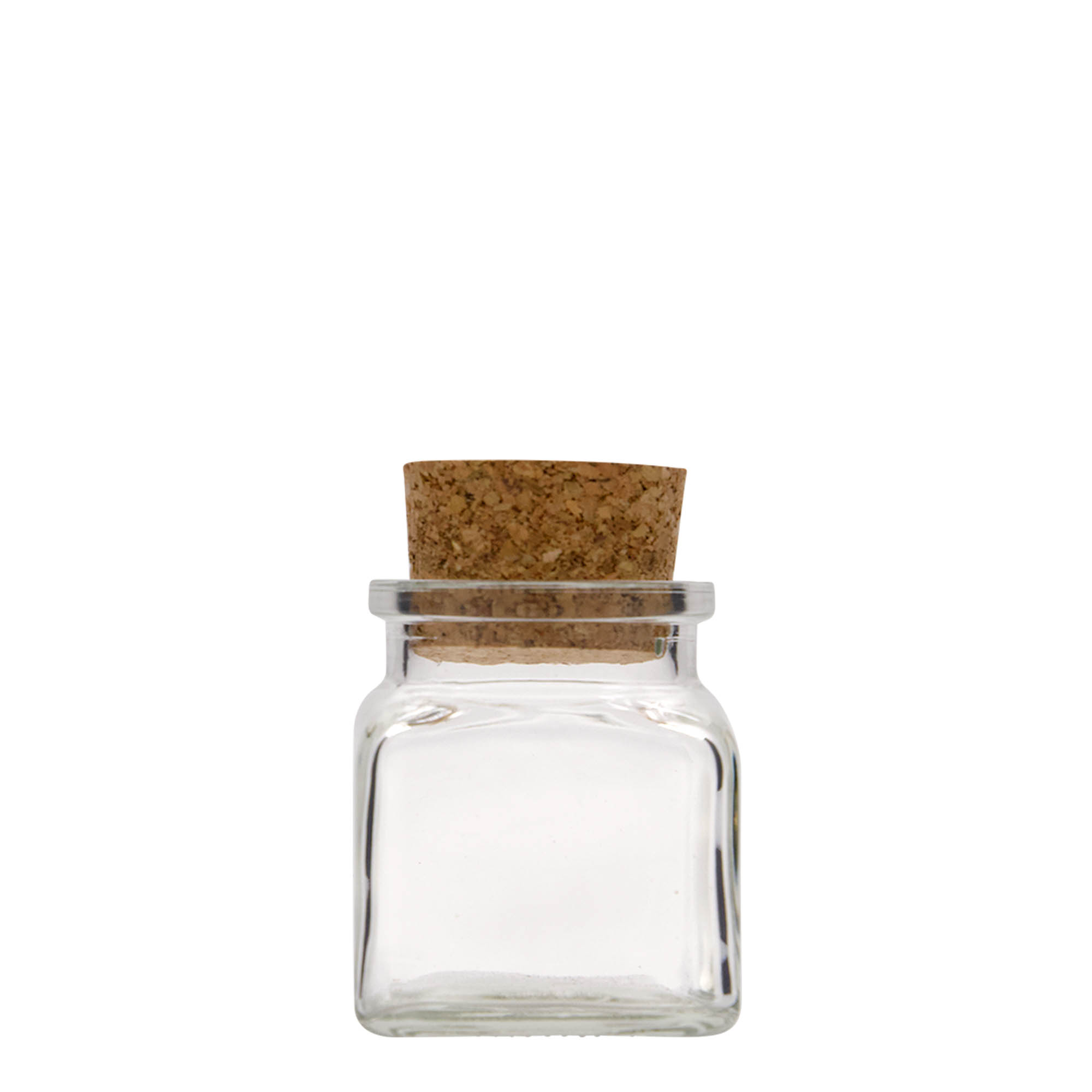 120 ml cork glass, square, opening: cork 120 ml cork glass, square, opening: cork