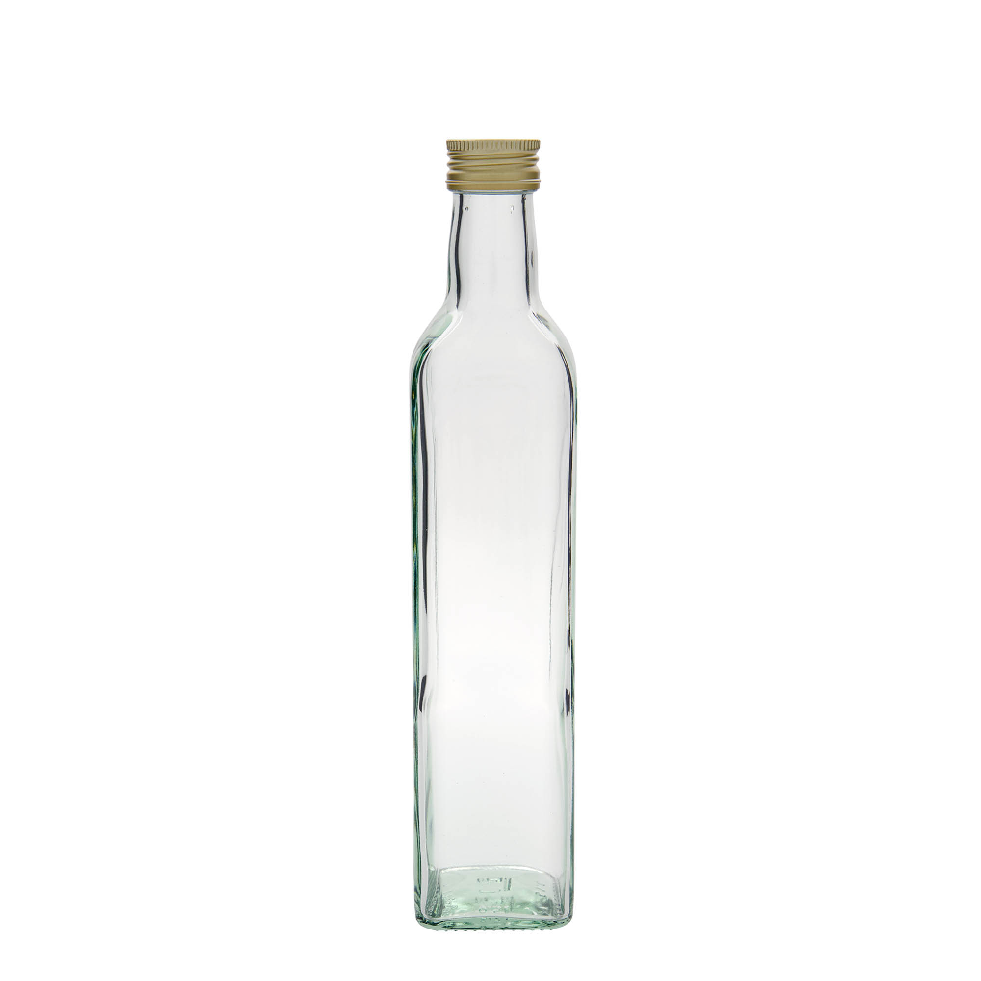 500 ml glass bottle 'Marasca', square, opening: PP 31.5