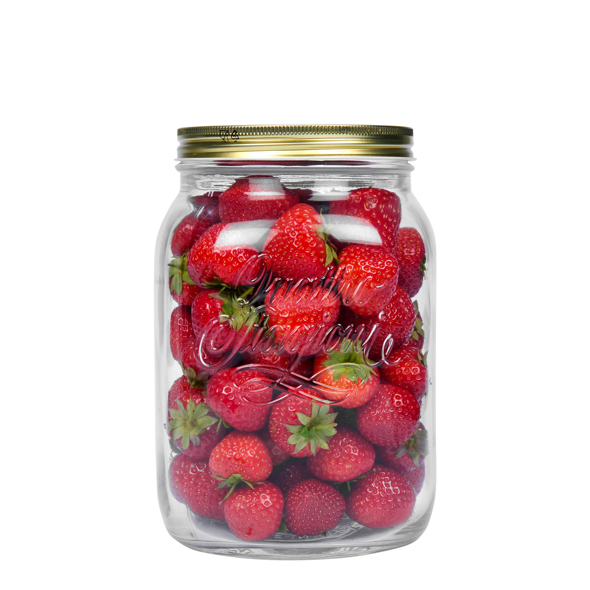 2,000 ml glass 'Quattro Stagioni', opening: screw cap 2,000 ml glass 'Quattro Stagioni', opening: screw cap