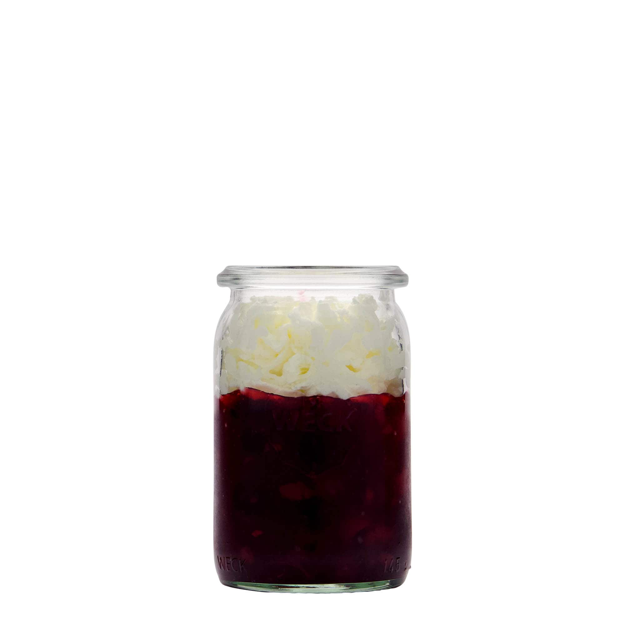 145 ml WECK cylindrical glass, opening: round rim
