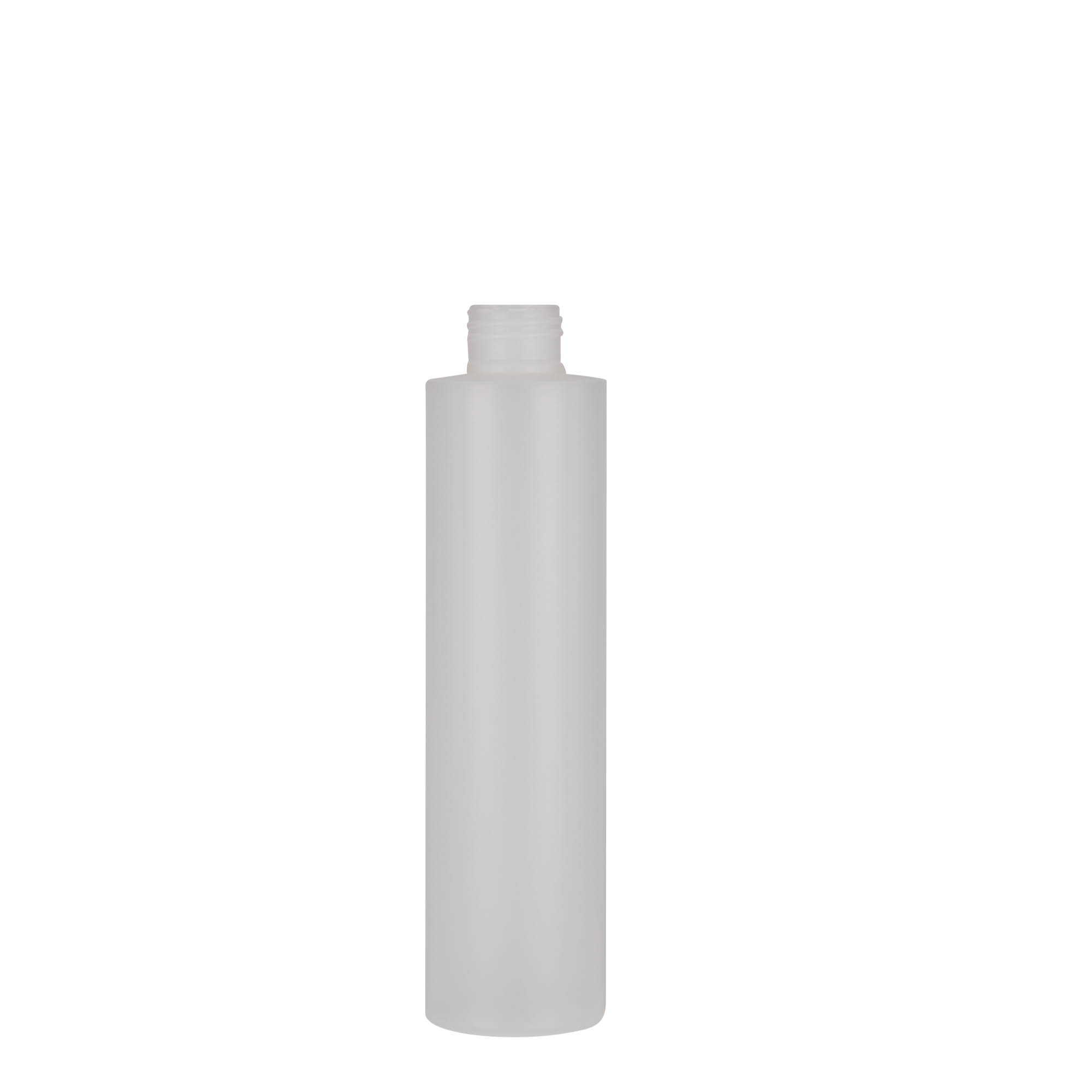 200 ml plastic bottle 'Pipe', HDPE, natural, opening: 24/410 200 ml plastic bottle 'Pipe', HDPE, natural, opening: 24/410