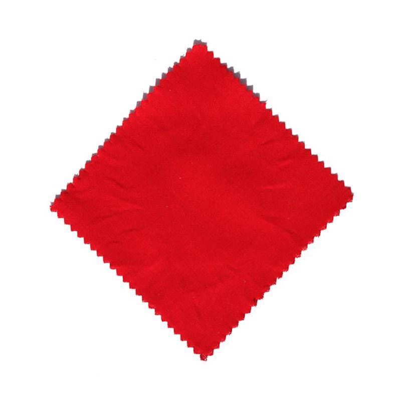 Fabric jar cover 15x15, square, textile, red, for opening: TO58-TO82