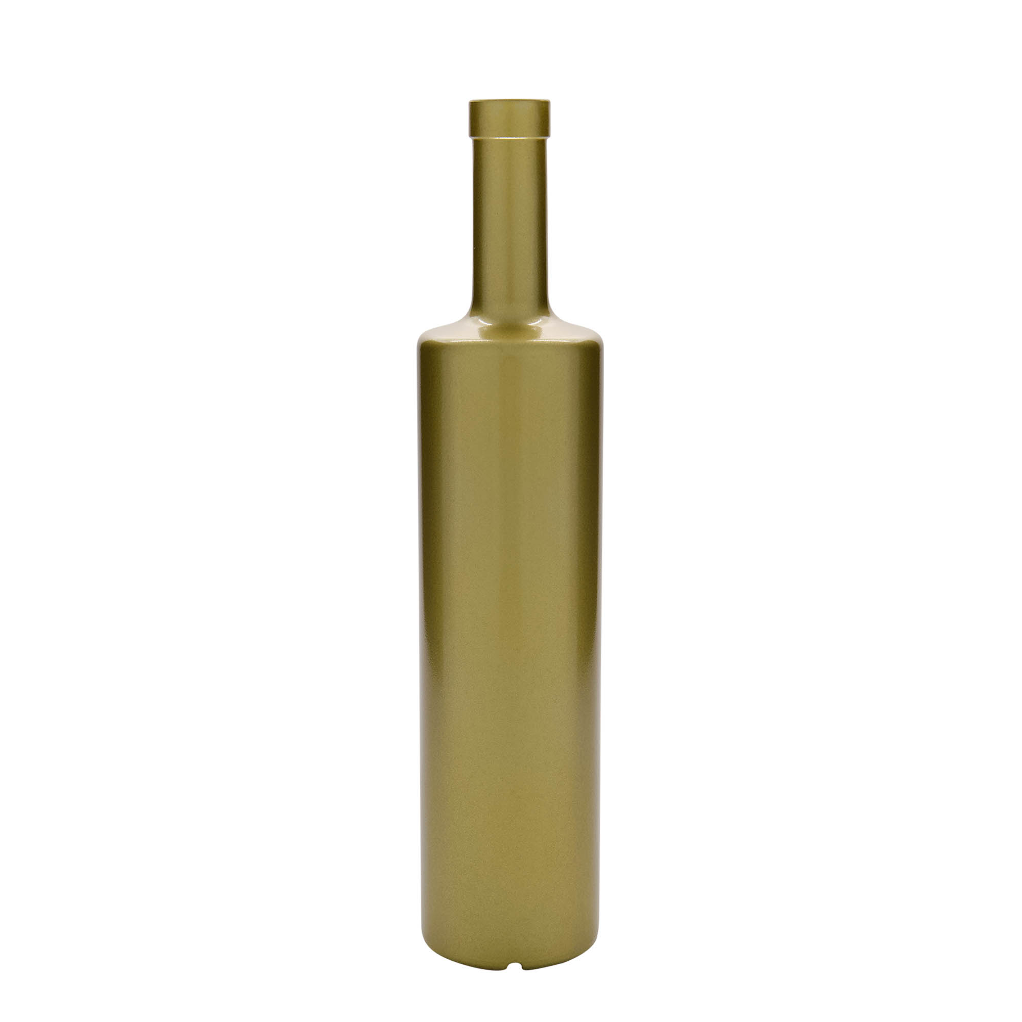 700 ml glass bottle 'Centurio', gold, opening: cork