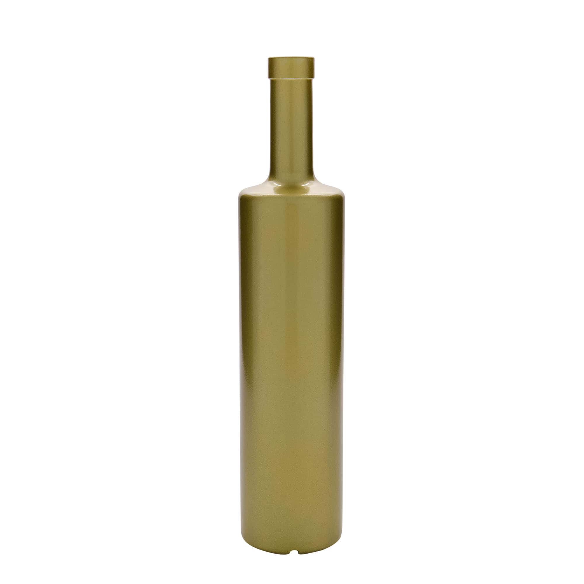 700 ml glass bottle 'Centurio', gold, opening: cork