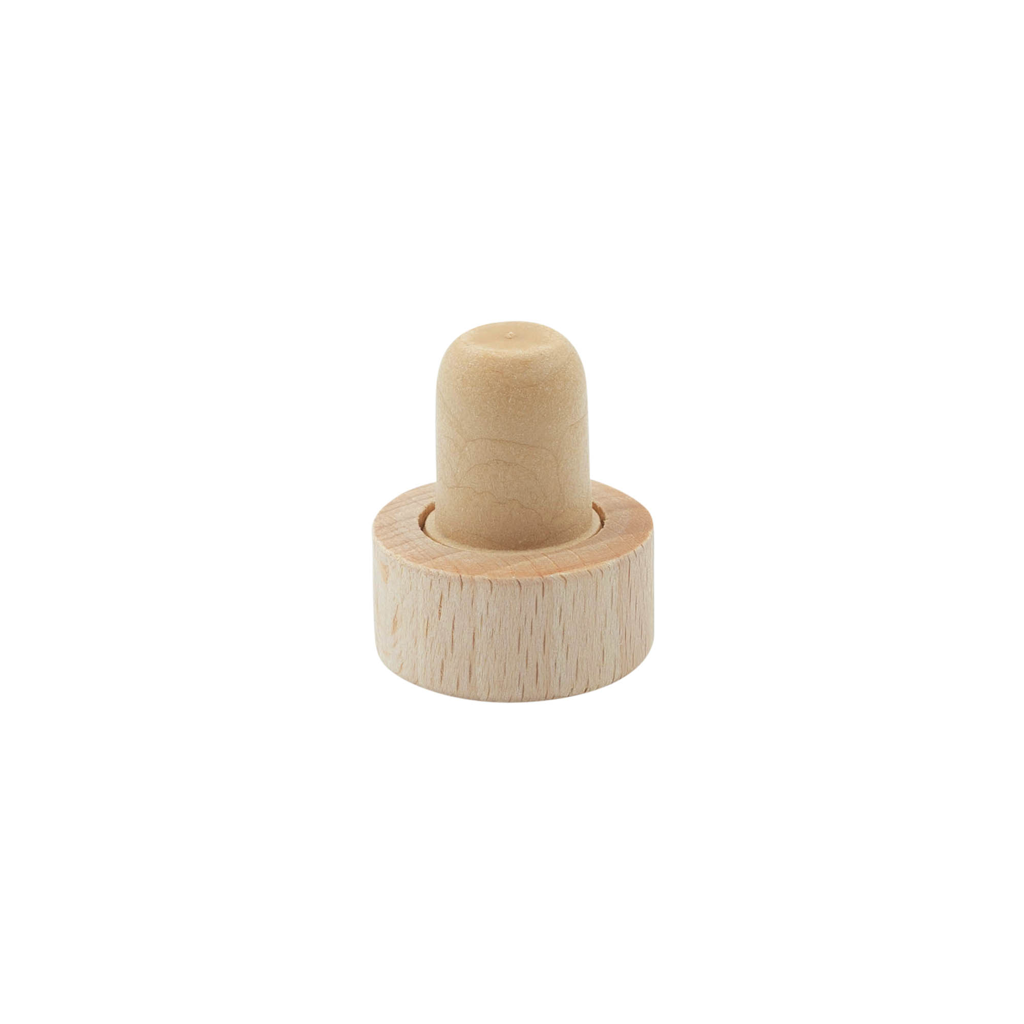 Handle corks 16 mm, wood/plastic, for opening: cork