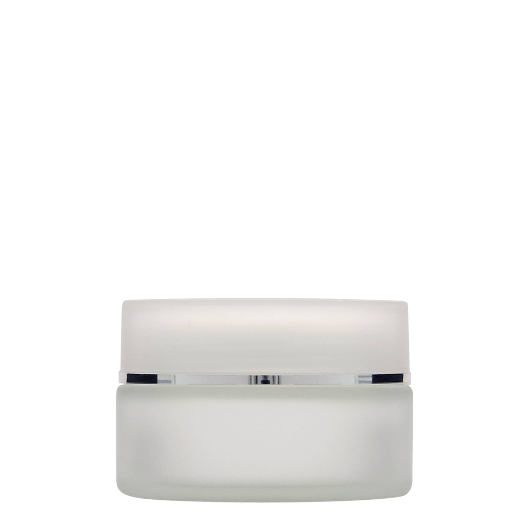100 ml jar 'Platinum Edition', glass, frosted, opening: screw cap