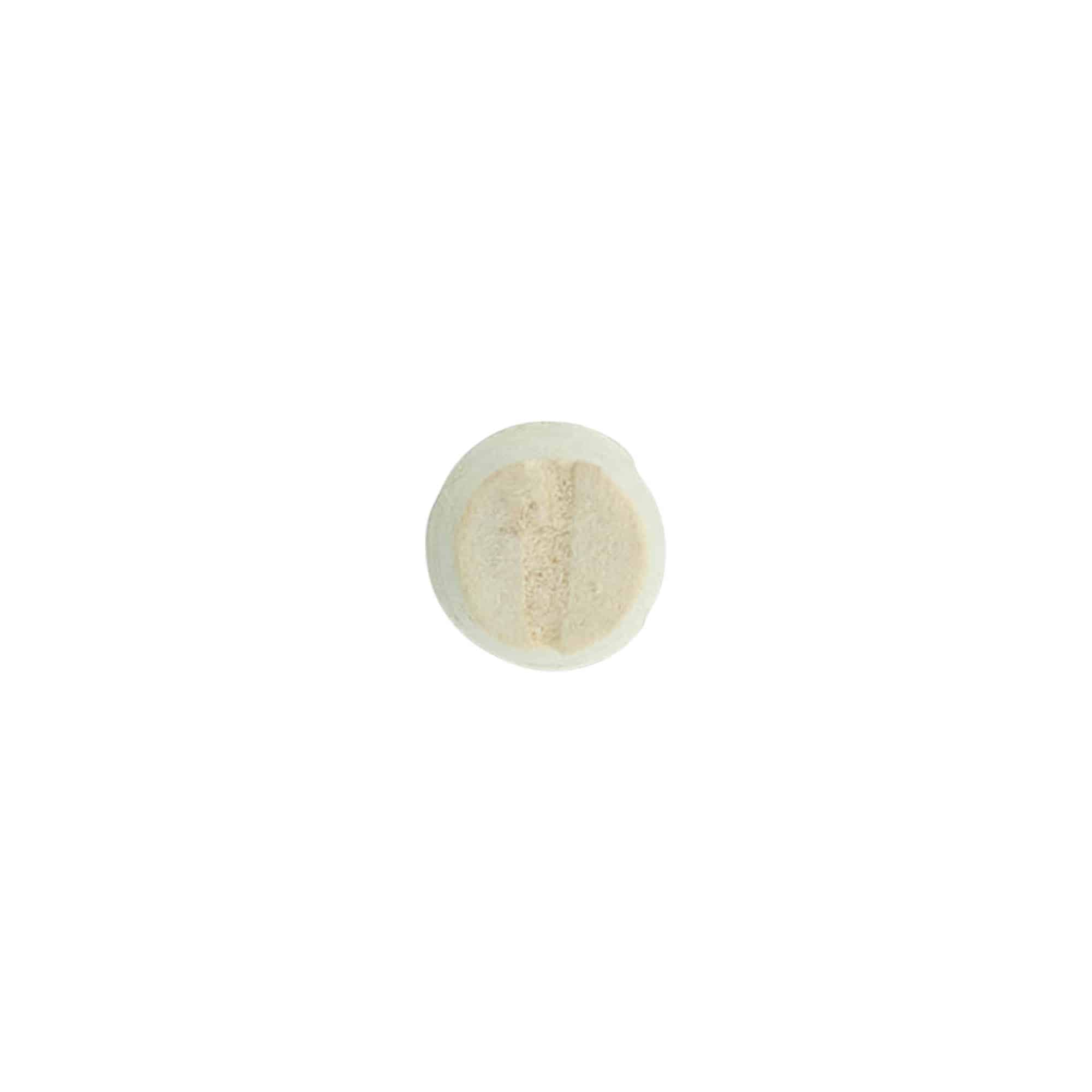 Tapered cork 9-12 x 22, natural cork, bleached, for opening: cork