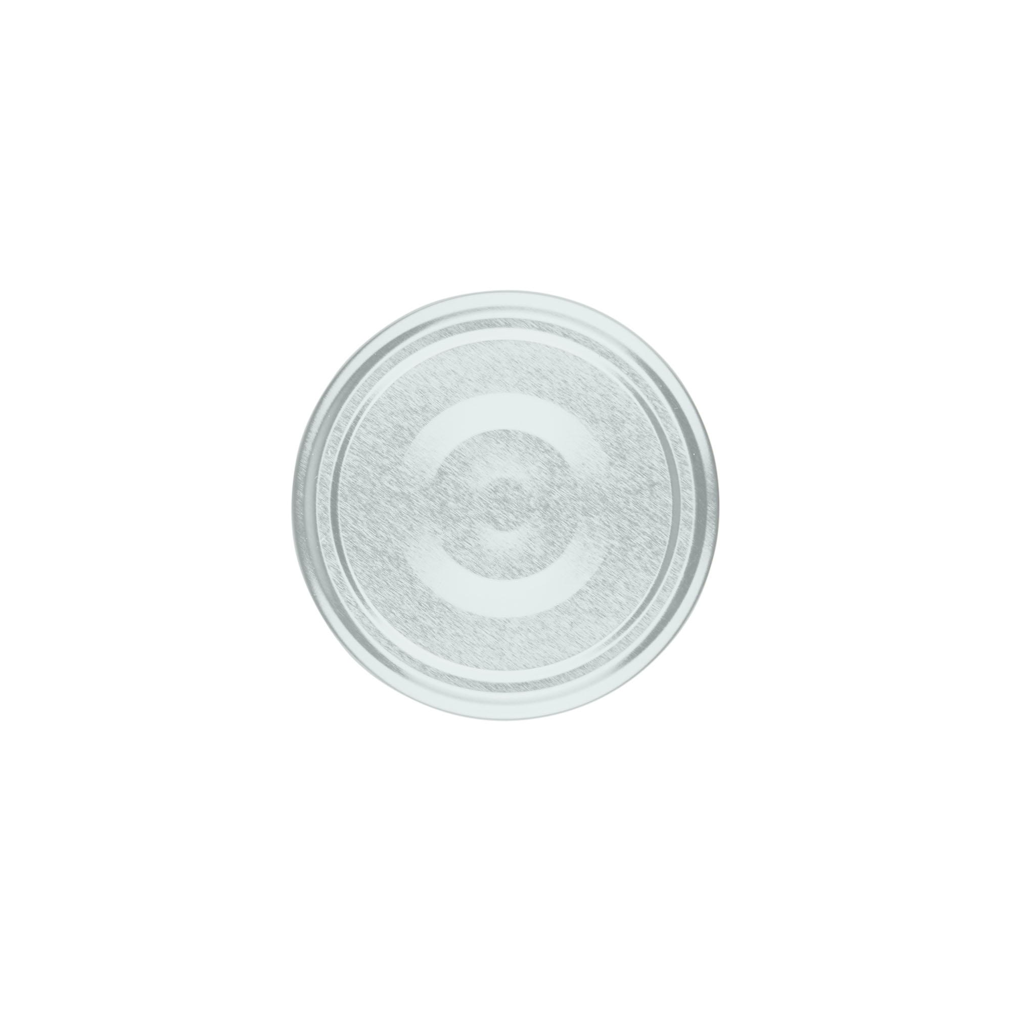 Twist-off lid, tinplate, silver, for opening: TO 66 Twist-off lid, tinplate, silver, for opening: TO 66