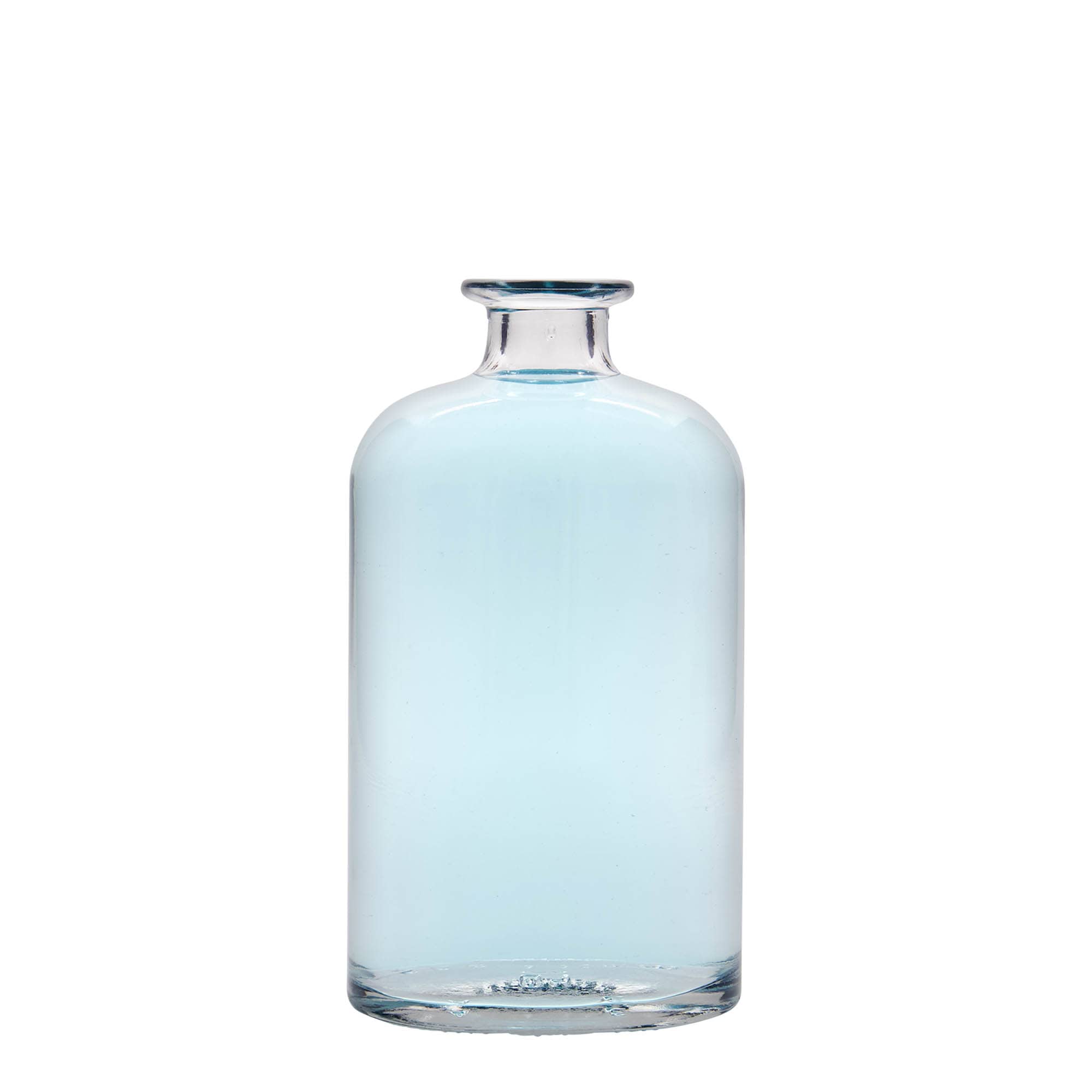 500 ml glass bottle 'Dundee', oval, opening: cork