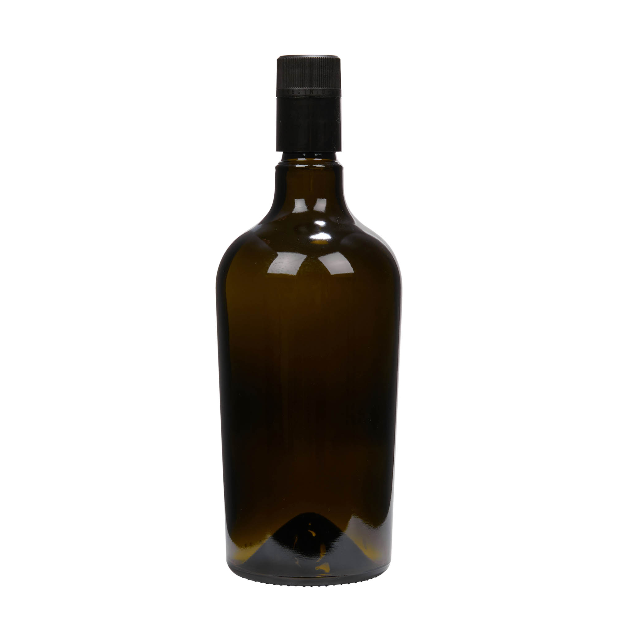 750 ml vinegar/oil bottle 'Oleum', glass, antique green, mouth: DOP