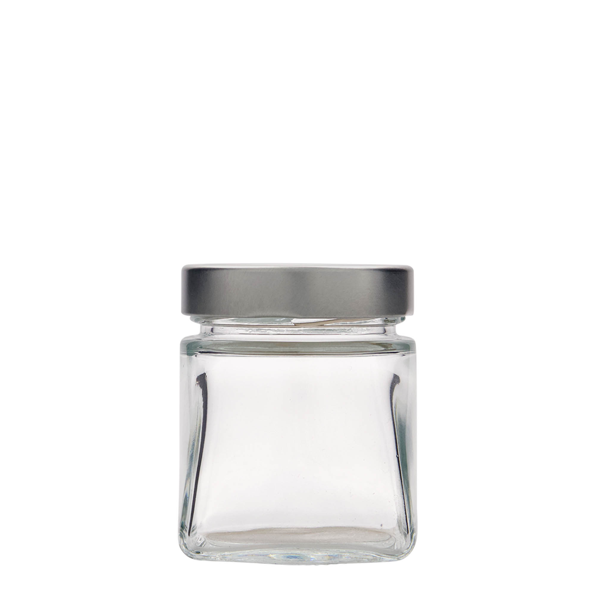 212 ml square glass 'Luxor', opening: Deep-Twist-Off (DTO 63) 212 ml square glass 'Luxor', opening: Deep-Twist-Off (DTO 63)