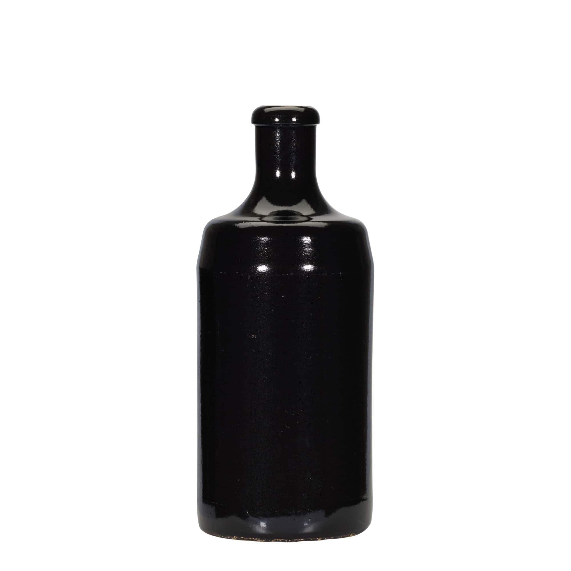700 ml Earthenware Jug 'Calvados, Stoneware, black, Mouth: Cork