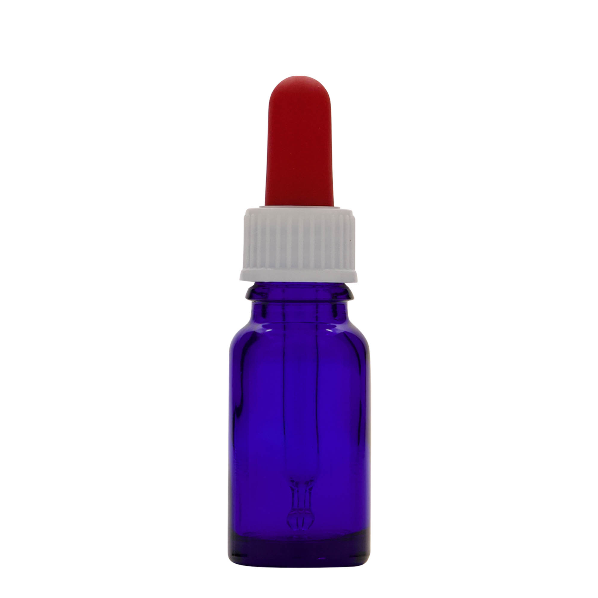 10 ml pipette bottle medicine, glass, royal blue-red, opening: DIN 18 10 ml pipette bottle medicine, glass, royal blue-red, opening: DIN 18