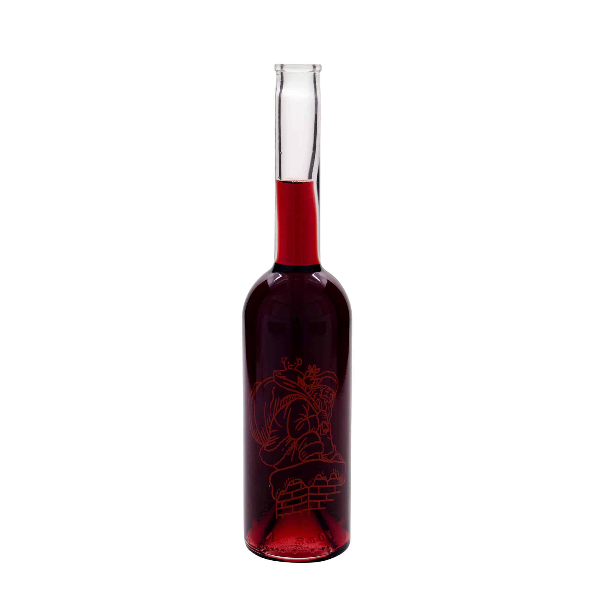 500 ml glass bottle 'Opera', print: gifts, closure: cork