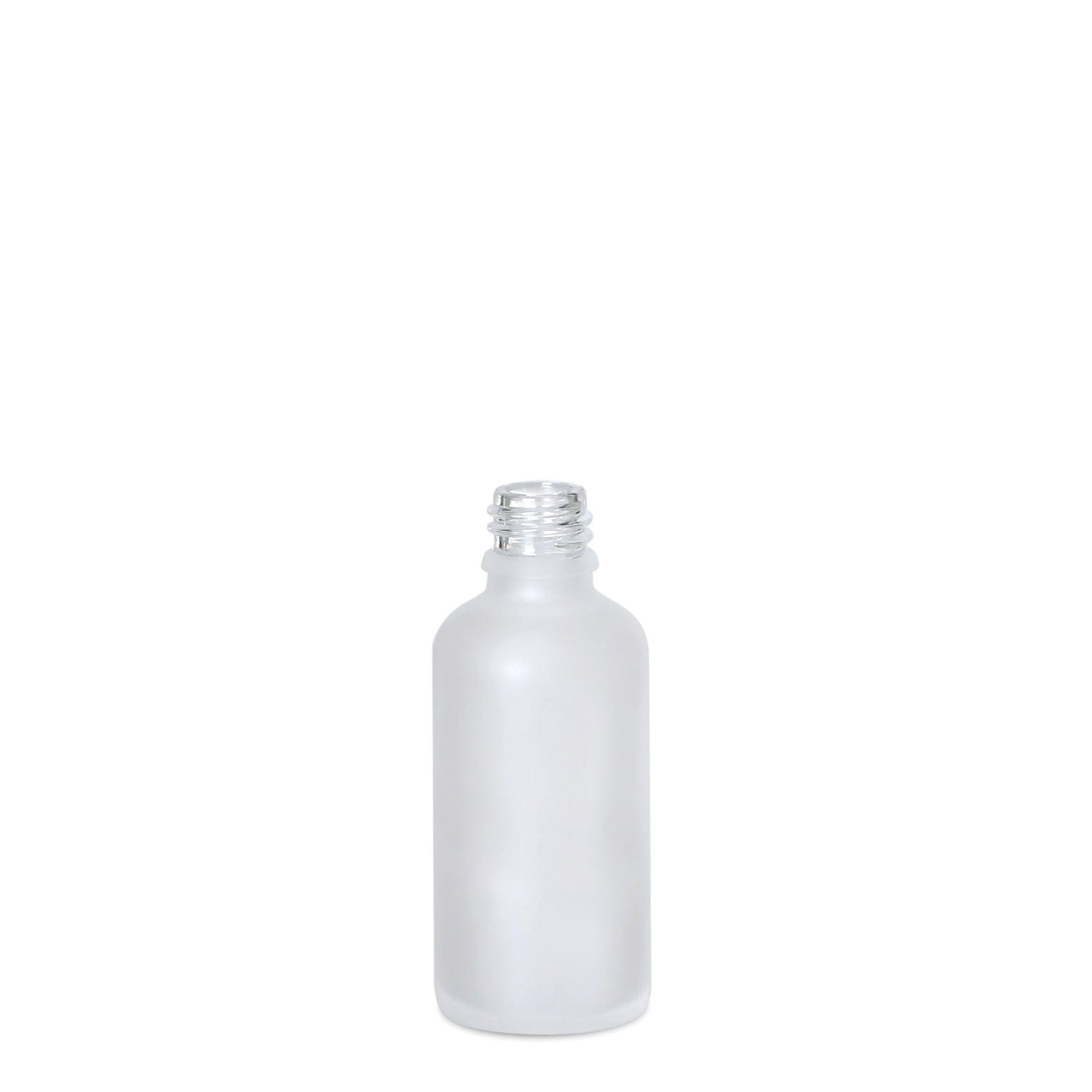 50 ml medical bottle, glass, frosted, opening: DIN 18