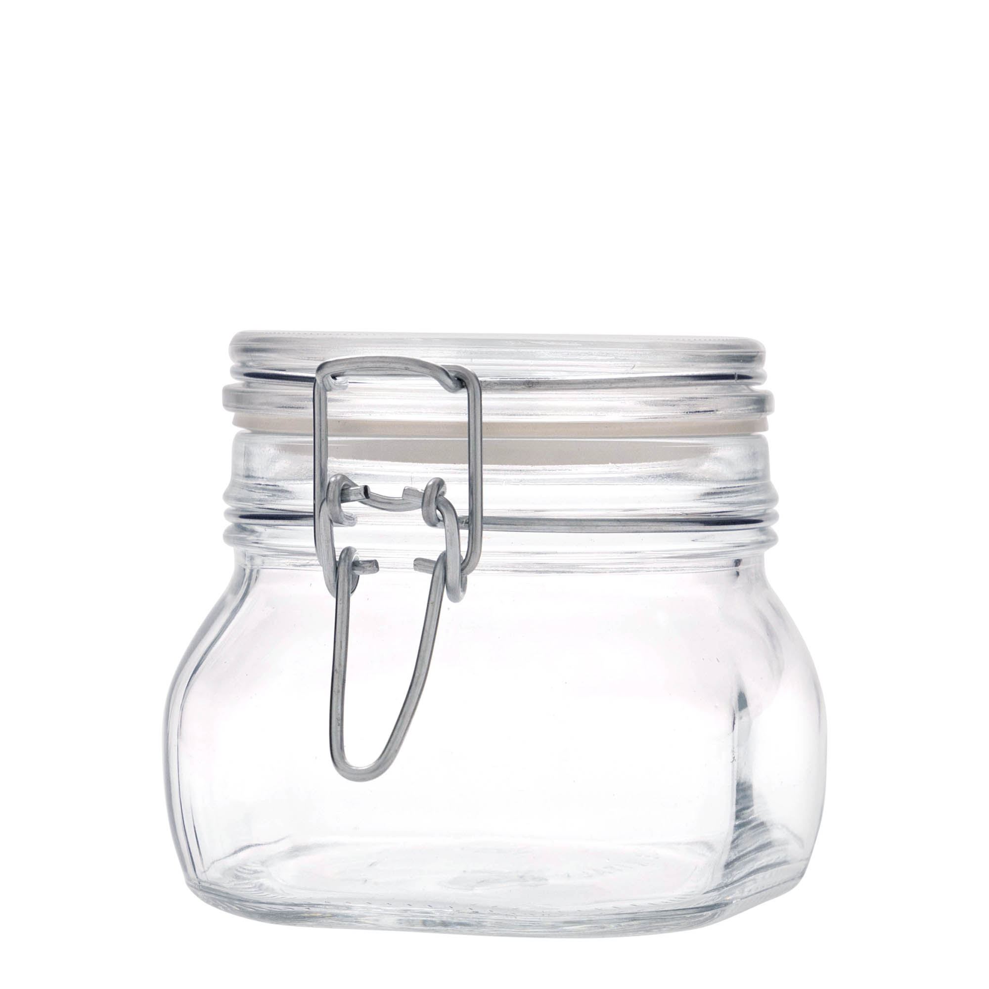 500 ml wire bail jar ‘Fido’, square, opening: wire bail closure