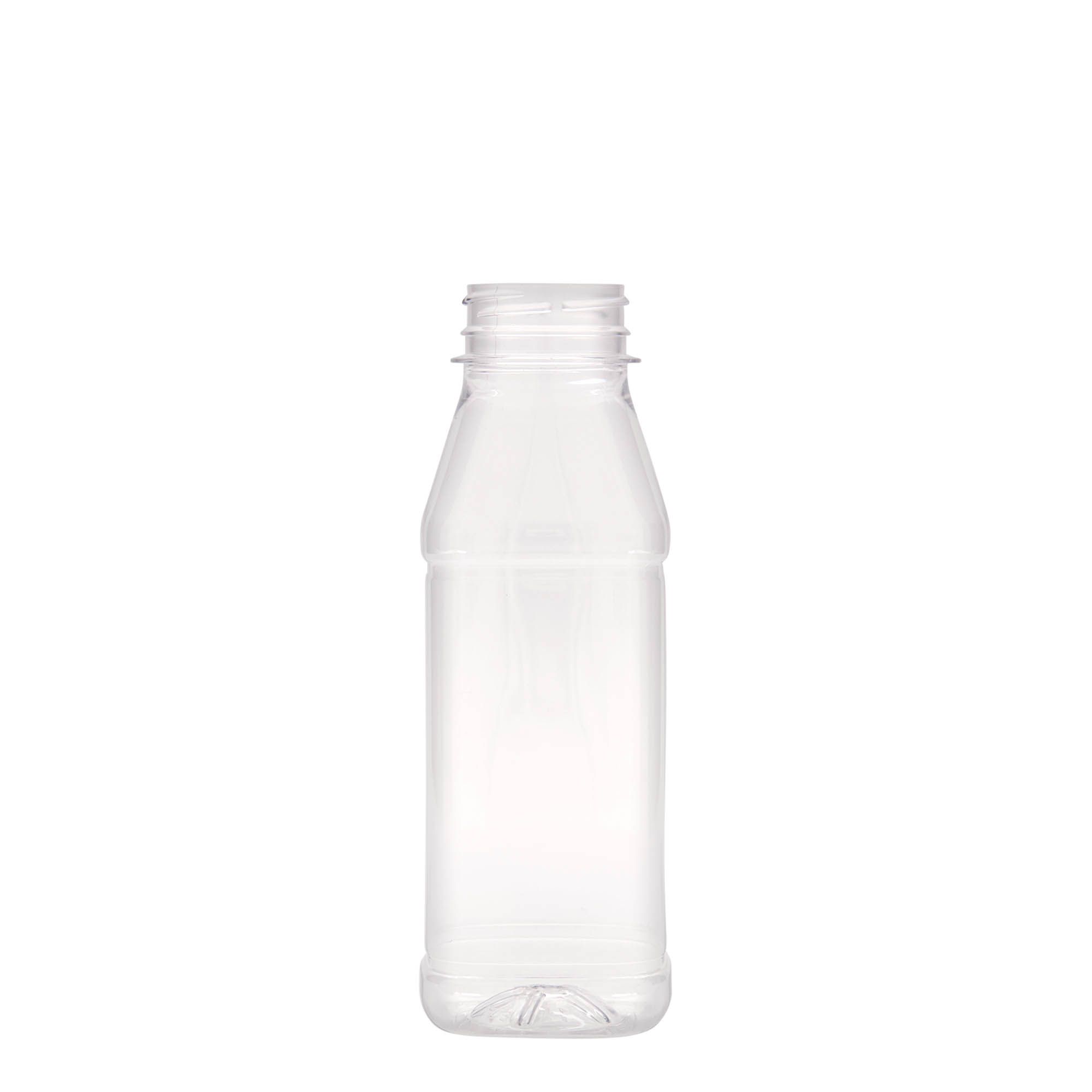 330 ml PET bottle 'Milk and Juice Carré', square, plastic, opening: 38 mm 330 ml PET bottle 'Milk and Juice Carré', square, plastic, opening: 38 mm