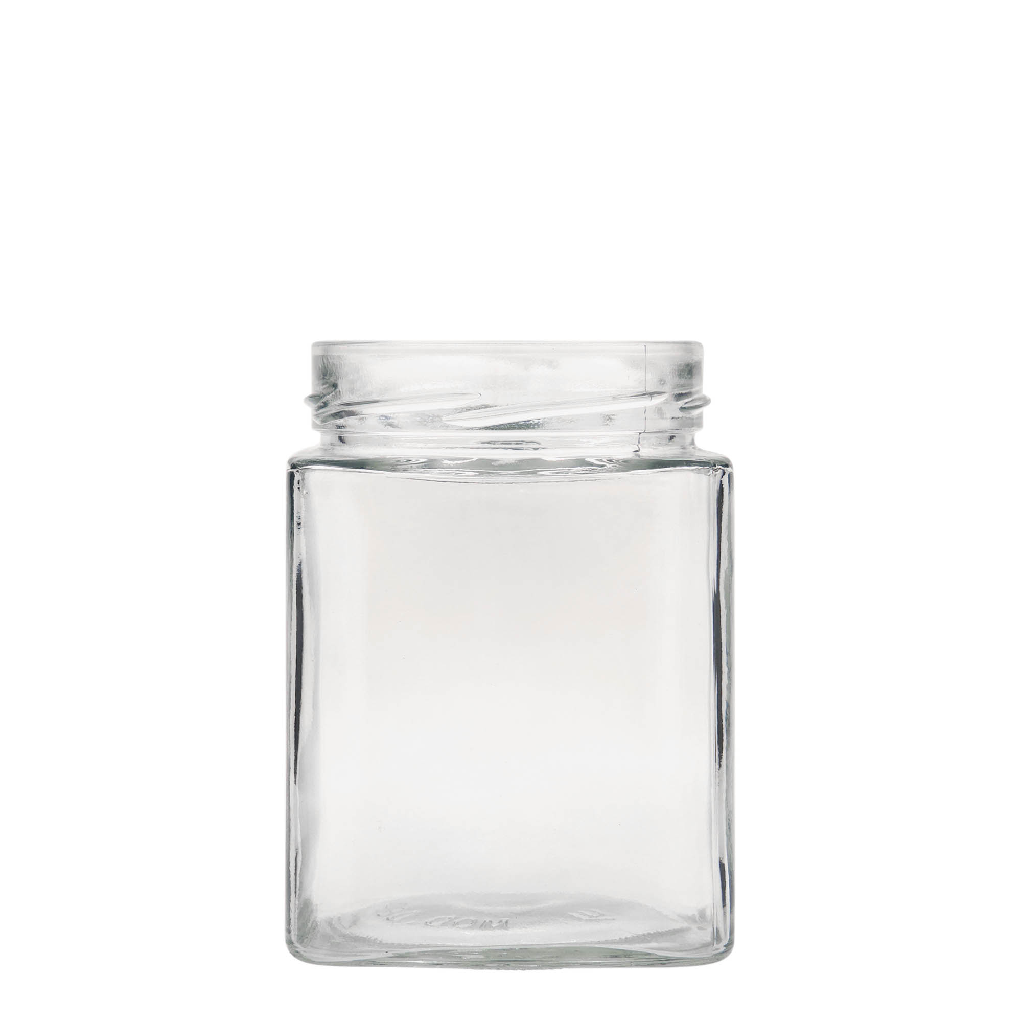 580 ml square jar 'Ikarus', opening: Deep-Twist-Off (DTO 82)