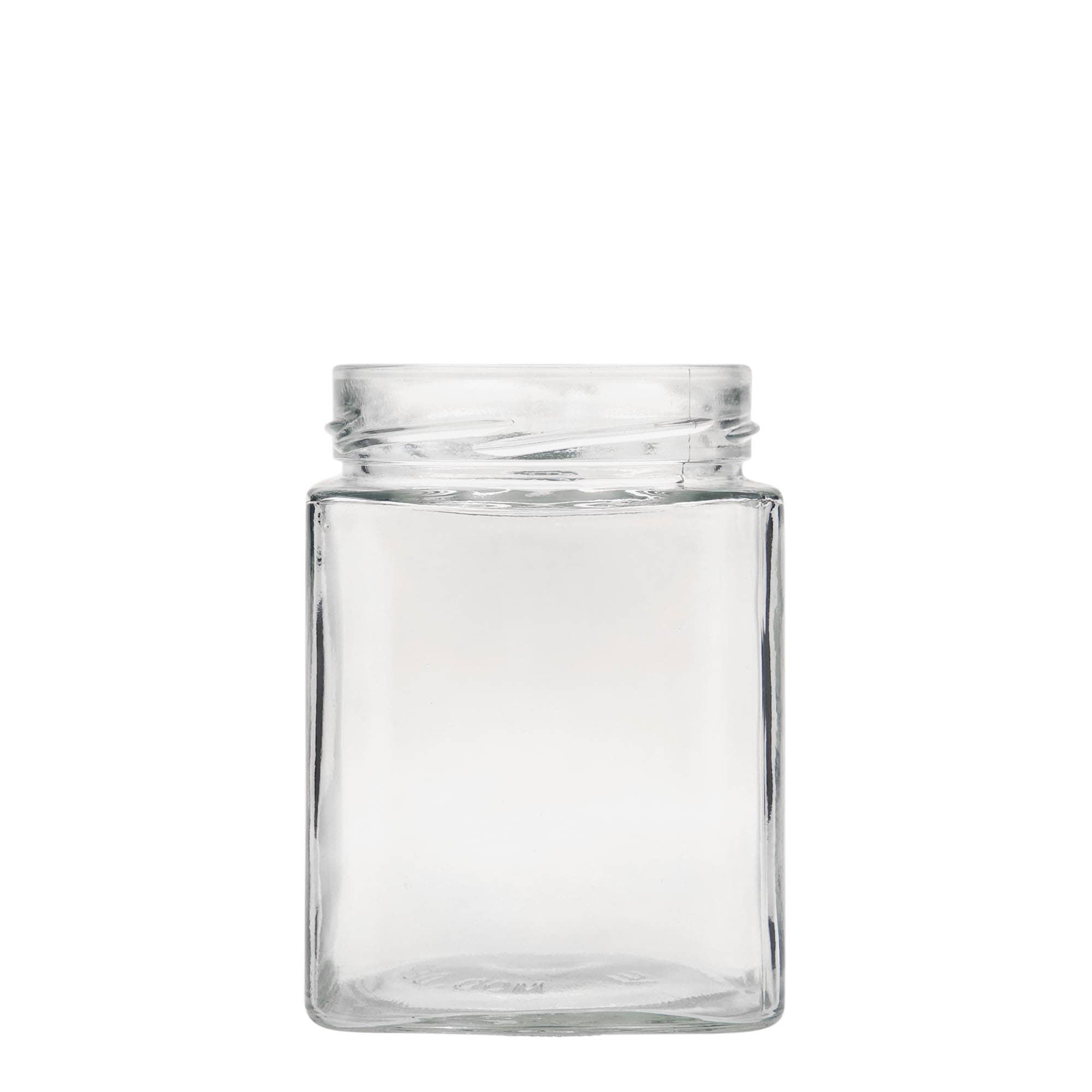 580 ml square jar 'Ikarus', opening: Deep-Twist-Off (DTO 82)