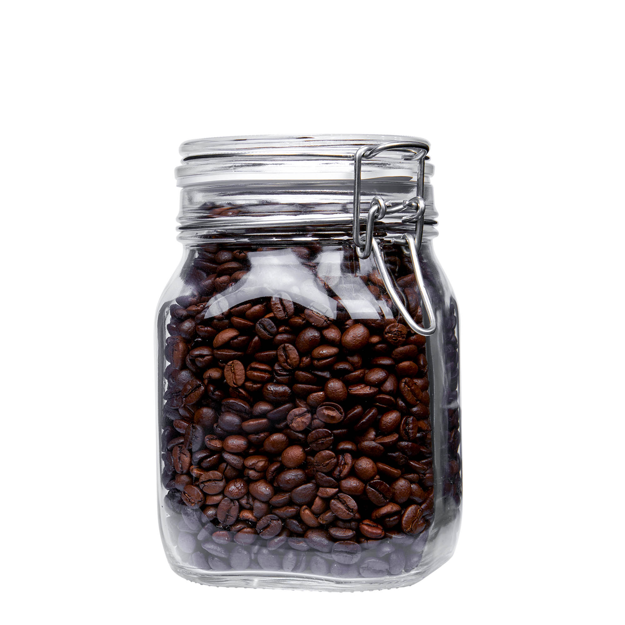 1,000 ml wire bail jar 'Fido', square, opening: wire bail closure 1,000 ml wire bail jar 'Fido', square, opening: wire bail closure