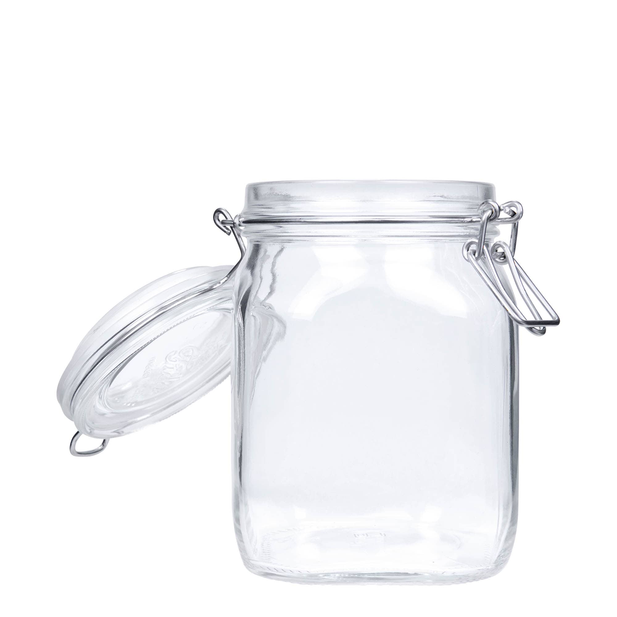 1,000 ml wire bail jar 'Fido', square, opening: wire bail closure