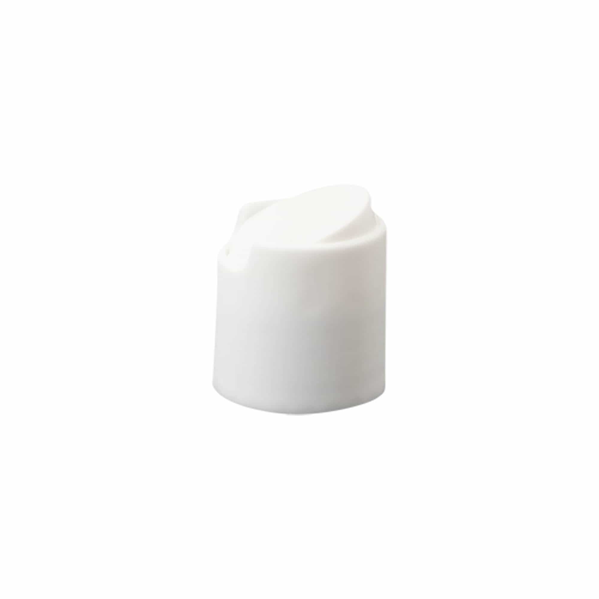 Screw cap Disc Top, PP plastic, white, for opening: 24/410