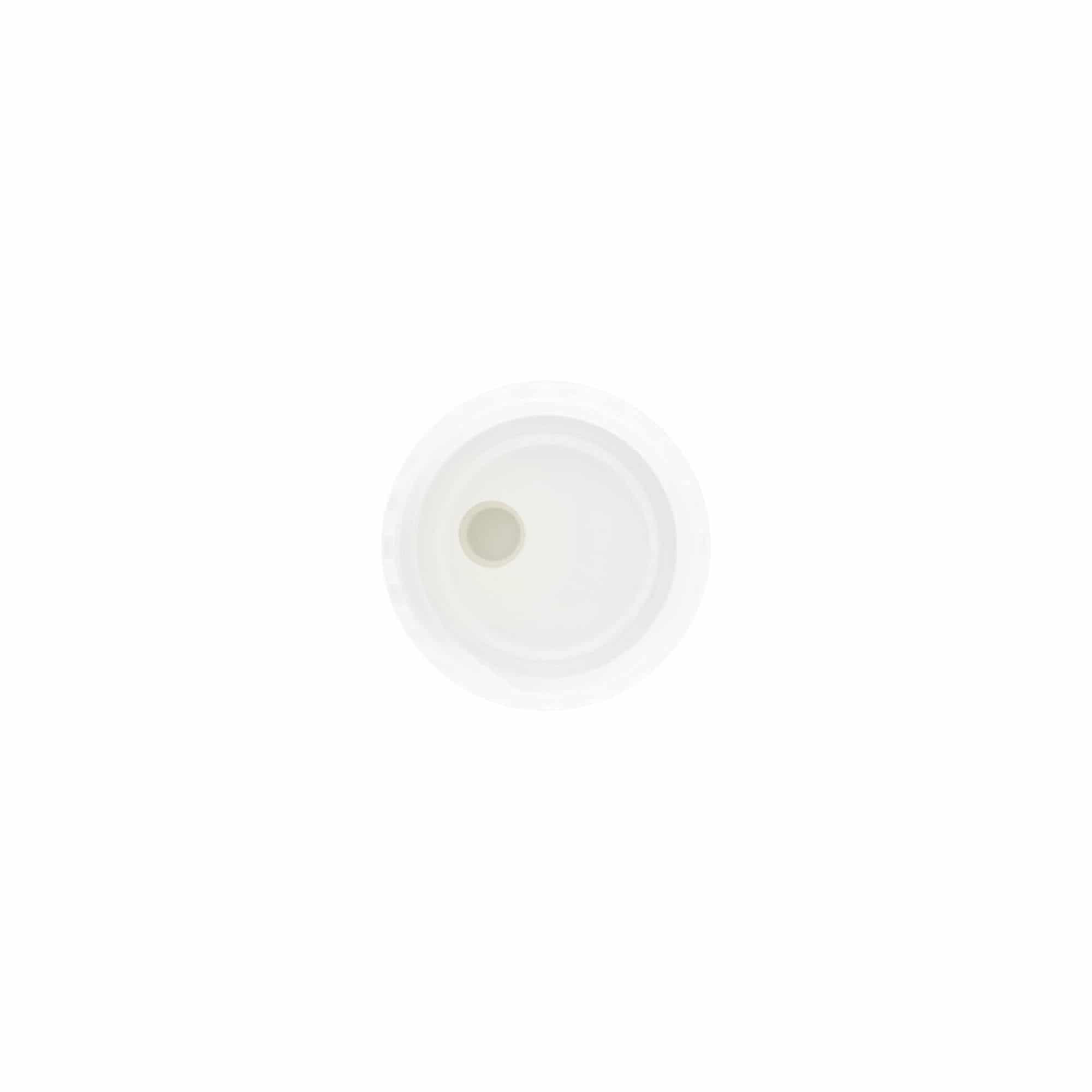 Screw cap Disc Top, PP plastic, white, for opening: 24/410