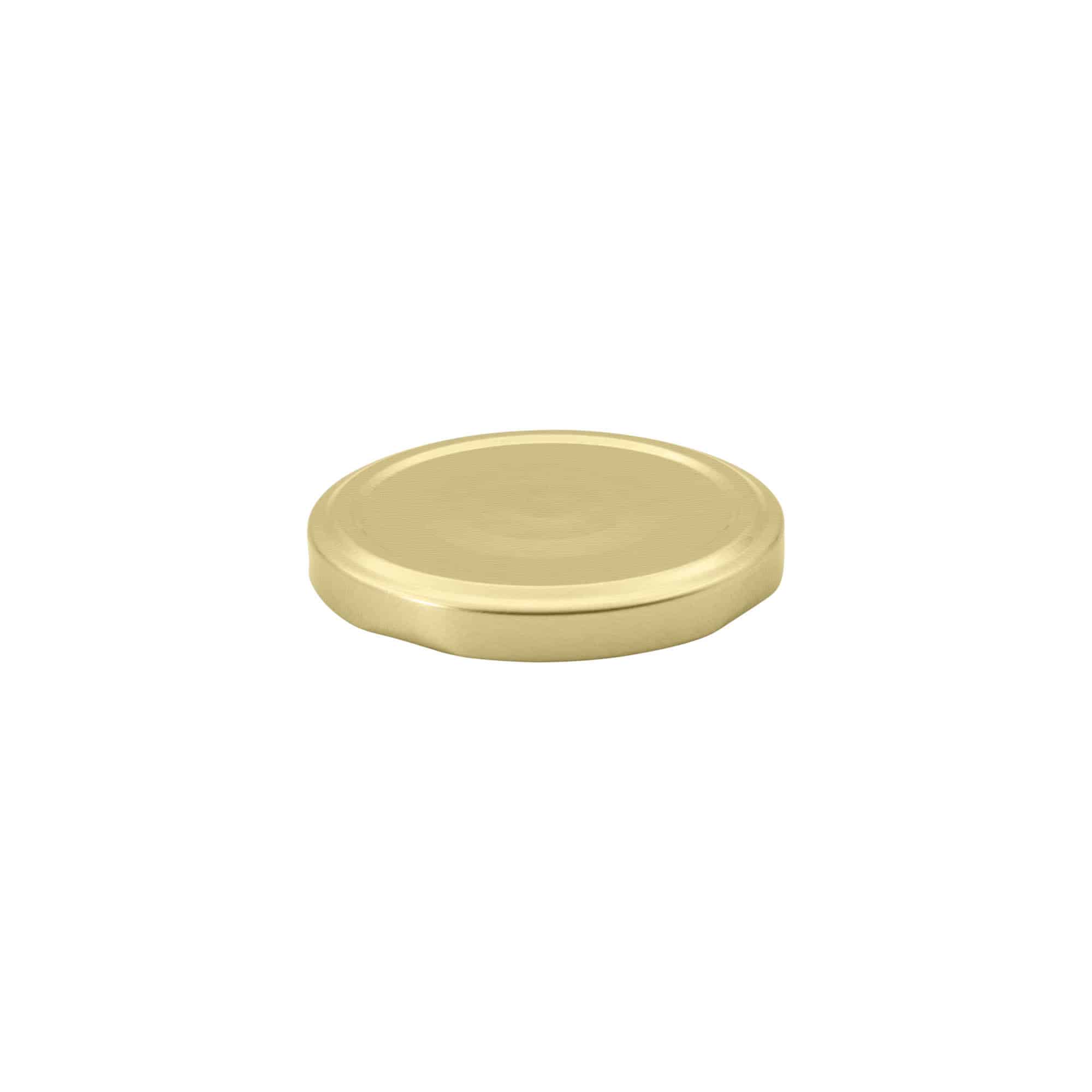 Twist off lid, tinplate, gold, for opening: TO 66