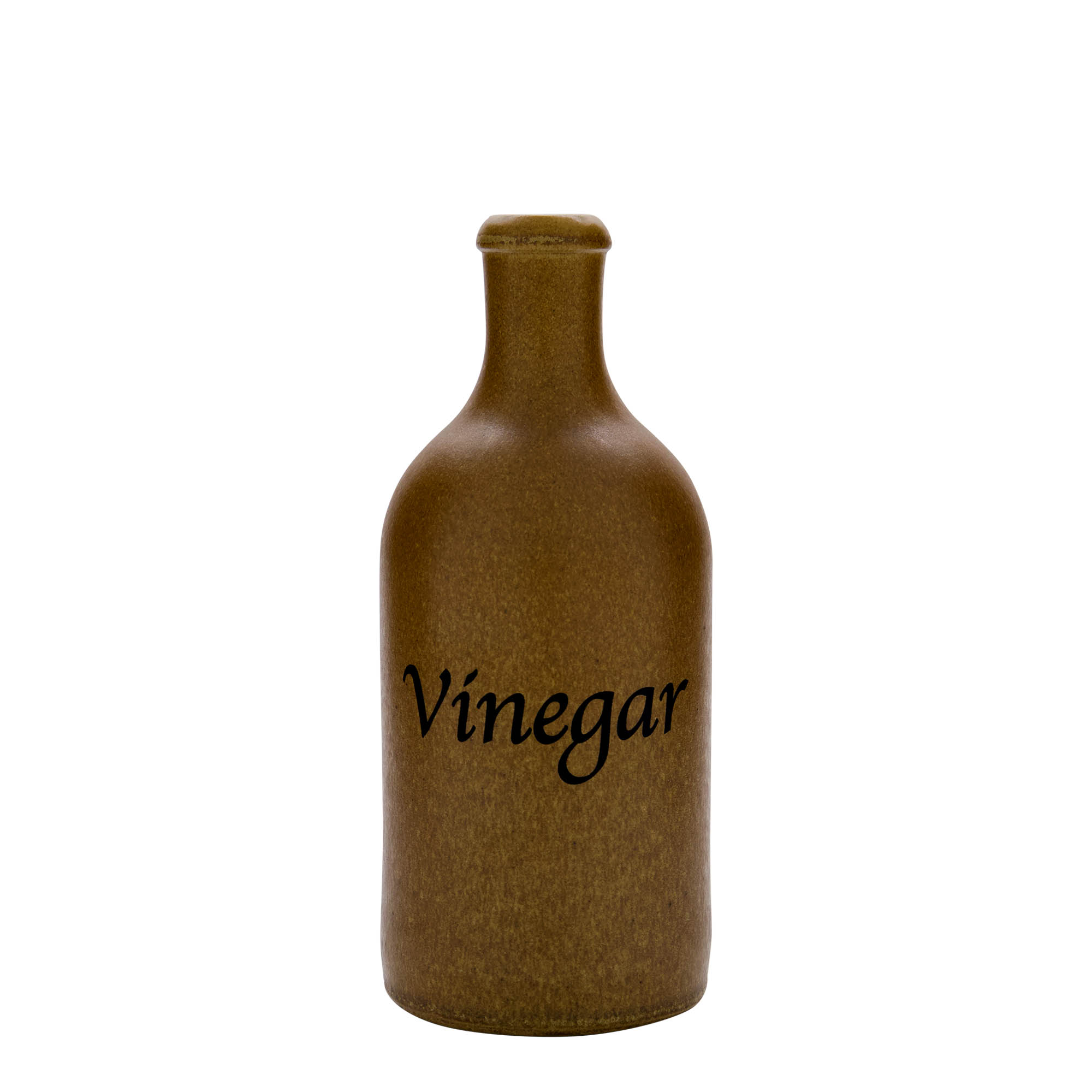 500 ml clay jug, motif: vinegar, stoneware, brown-crystal, opening: cork 500 ml clay jug, motif: vinegar, stoneware, brown-crystal, opening: cork